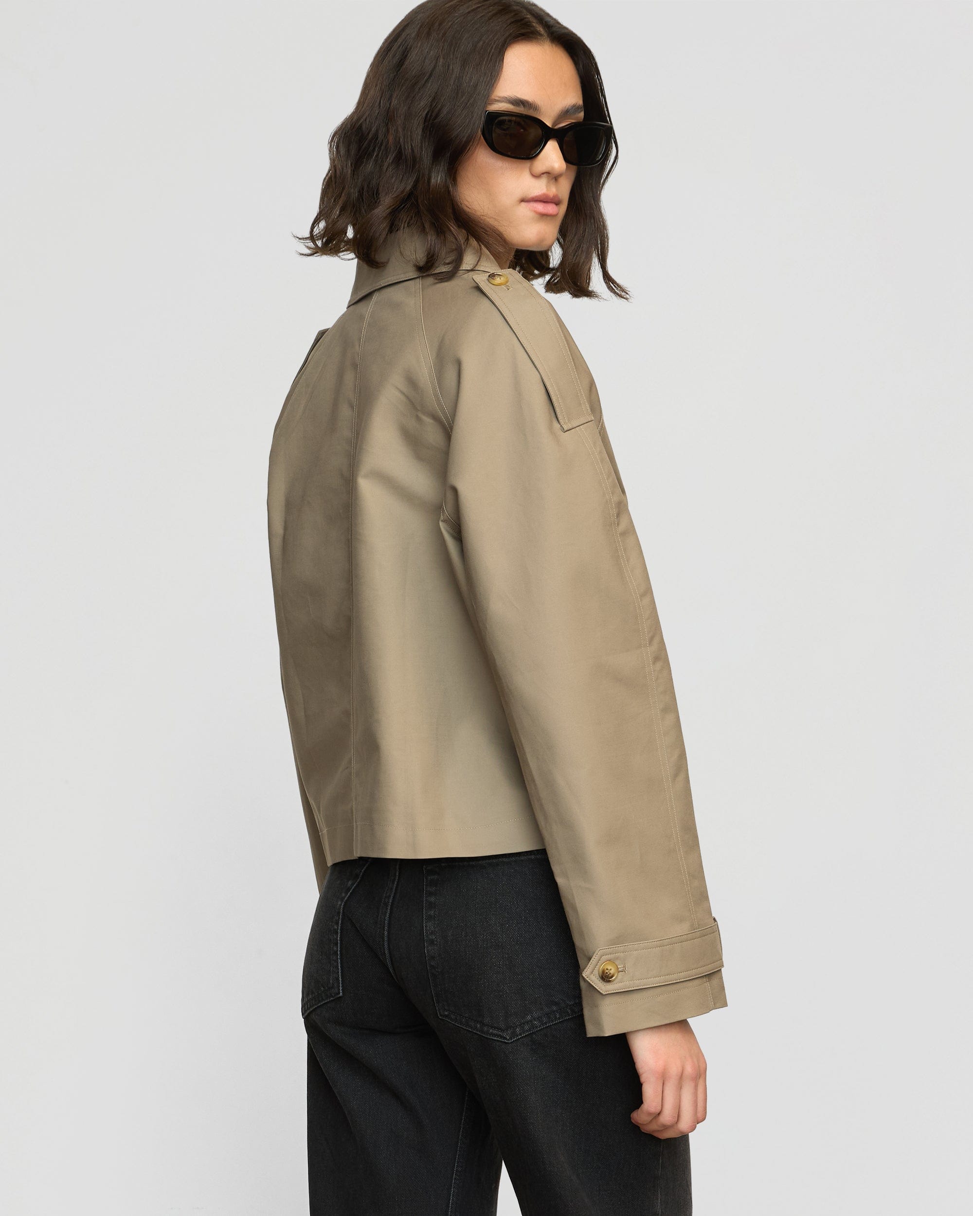 Luca Cropped Trench Jacket
