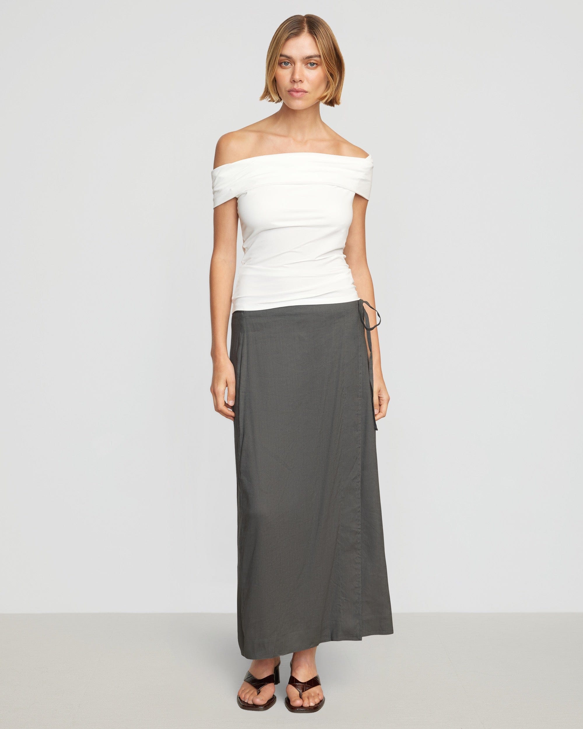 Mai Asymmetric Off-Shoulder Tee Mai Asymmetric Off-Shoulder Tee