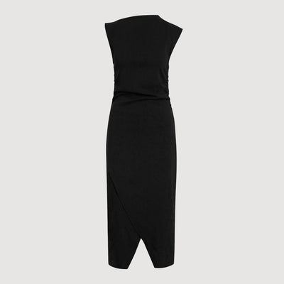 Manon Asymmetric-Neck Ruched Dress (Petite) Manon Asymmetric-Neck Ruched Dress (Petite)