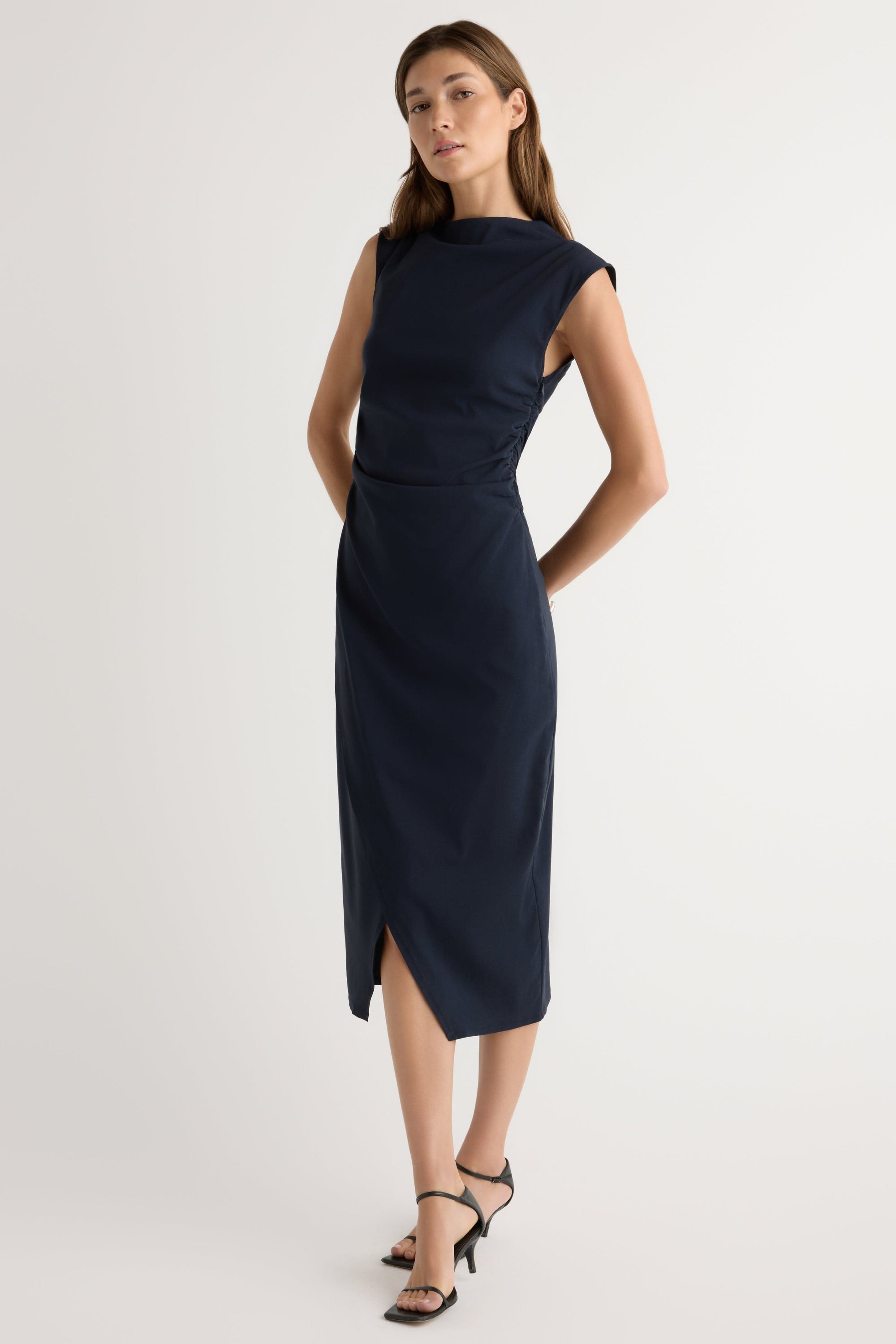 Manon Navy Dress at Modern Citizen | Work-to-Evening Style Navy / Regular / XL Manon Navy Dress at Modern Citizen | Work-to-Evening Style Navy / Regular / XL