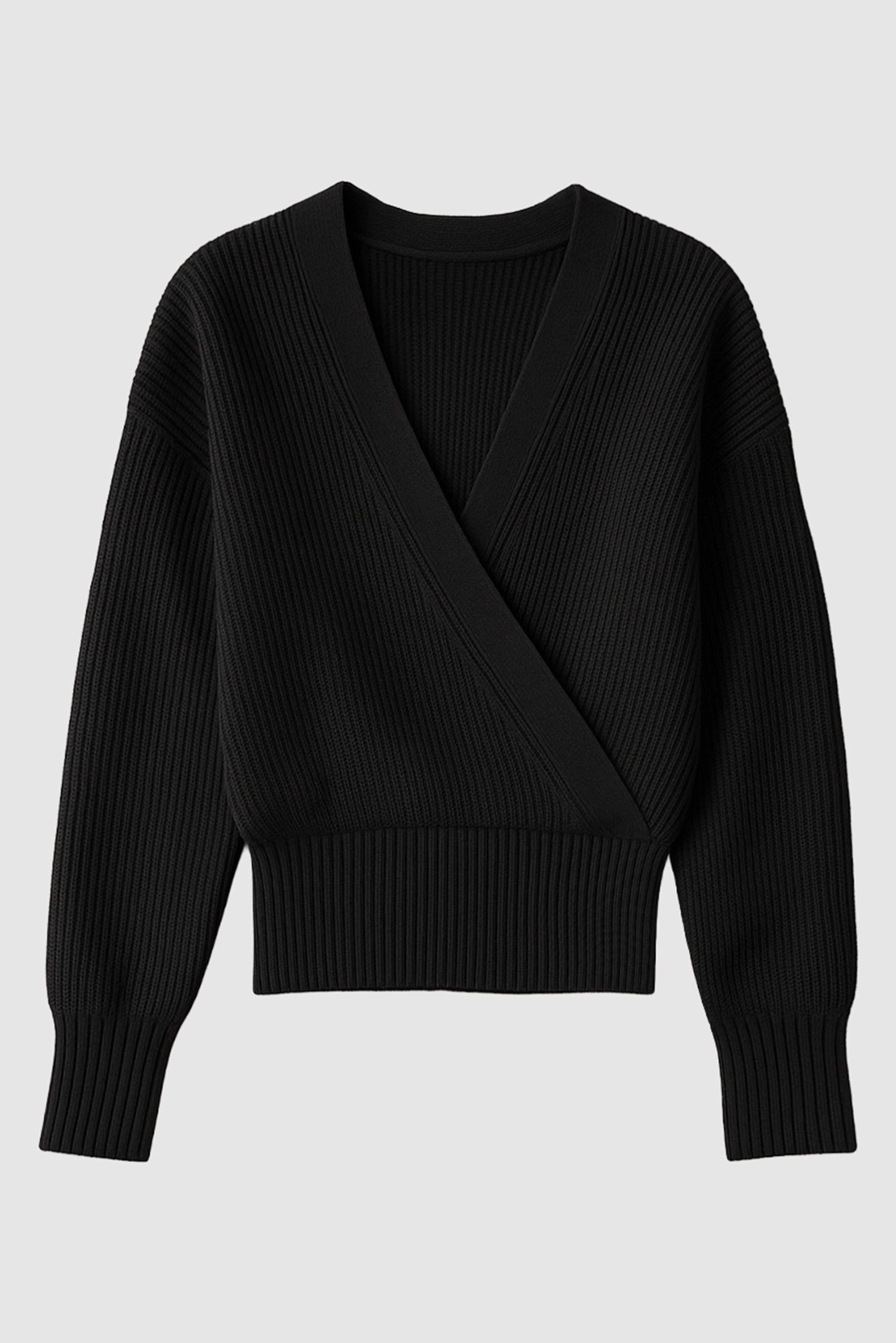 Maren Cropped V-Neck Sweater