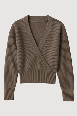 Maren Cropped V-Neck Sweater