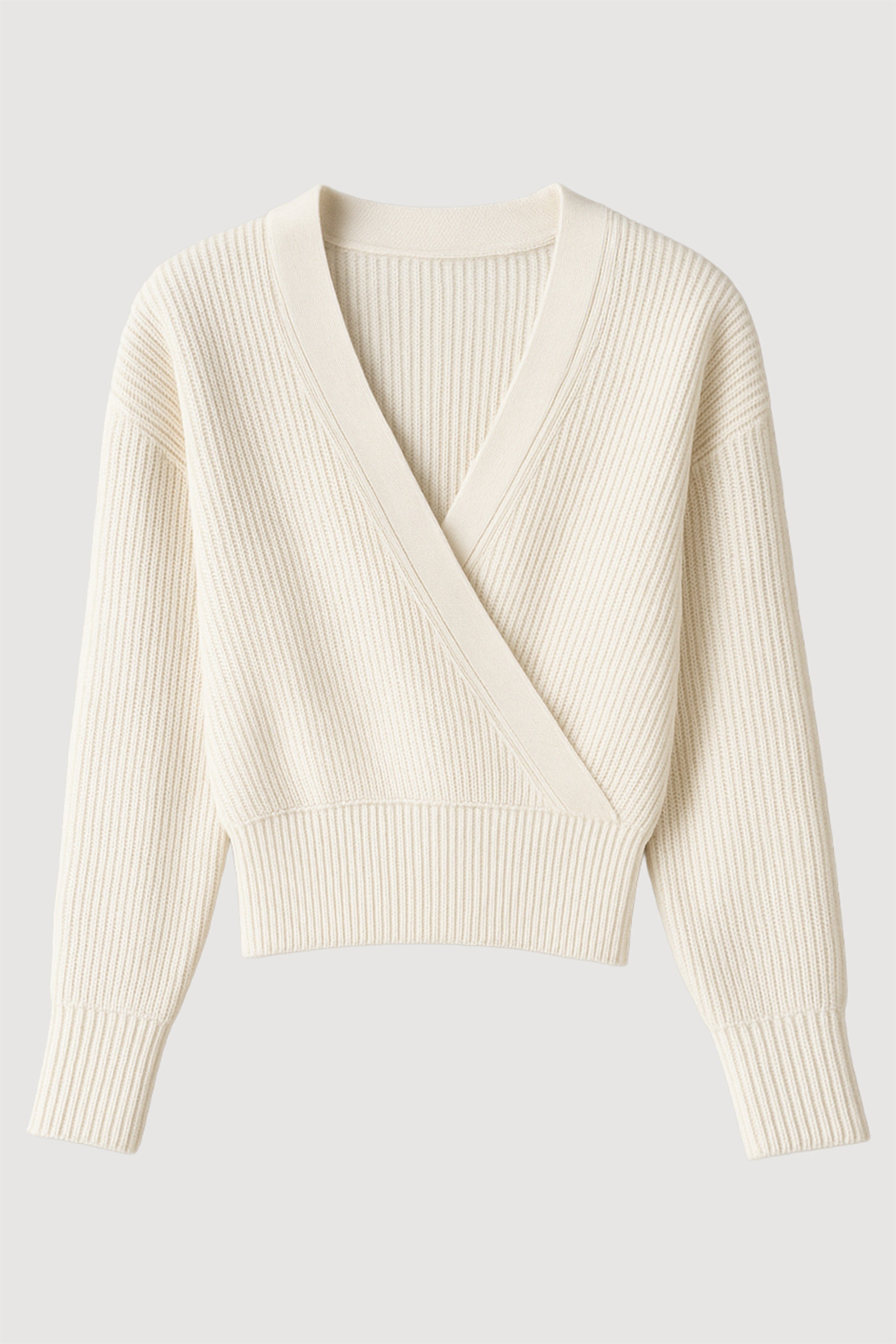 Maren Cropped V-Neck Sweater
