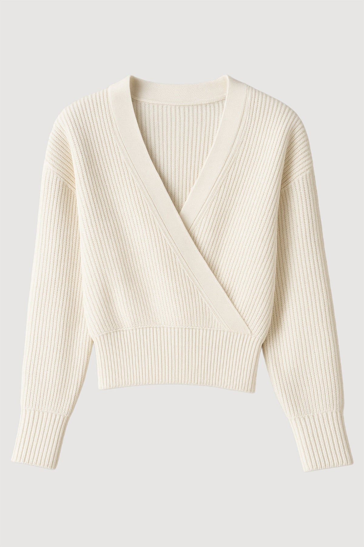 Maren Cropped V-Neck Sweater