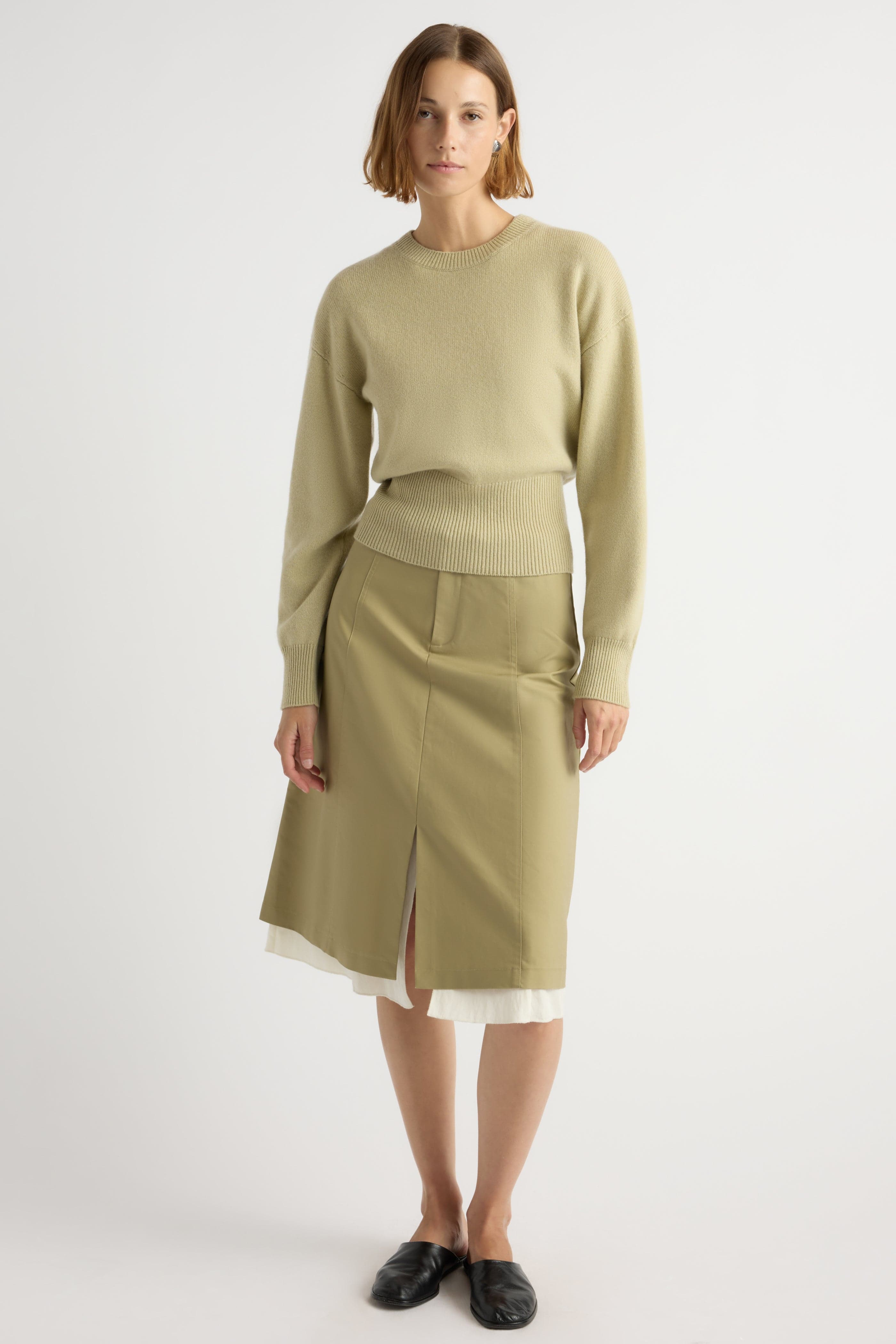 Marielle Wool-Cashmere Blouson Sweater
