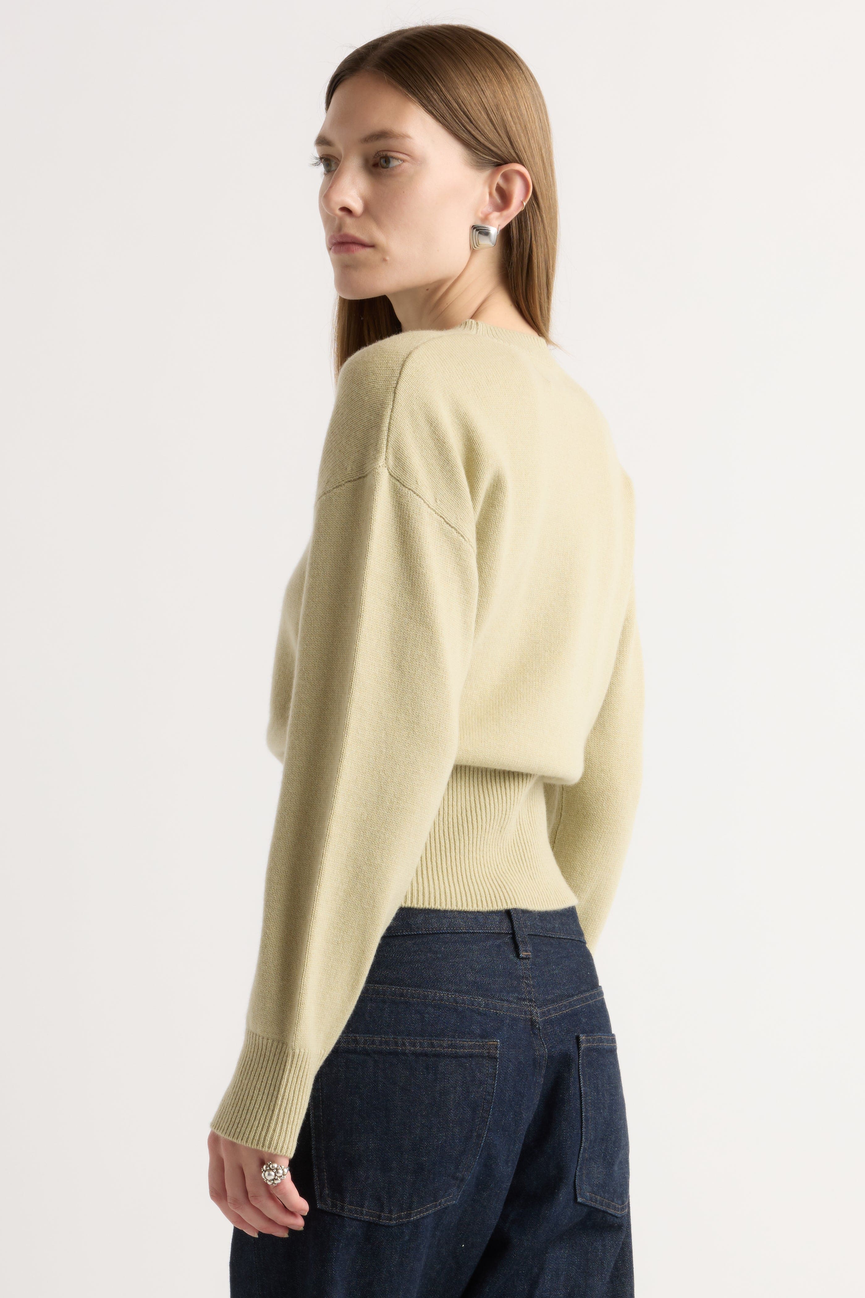 Marielle Wool-Cashmere Blouson Sweater