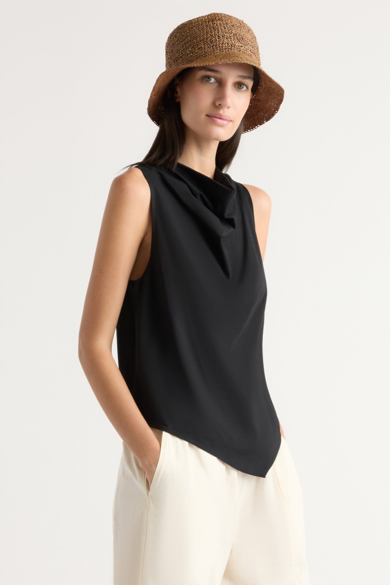 Marjorie Asymmetric-Hem Tee
