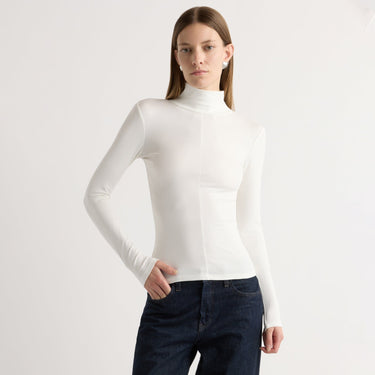 Marije | Michi Seam-Detail Turtleneck Tee in Size Small