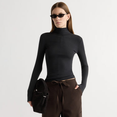 Marije | Michi Seam-Detail Turtleneck Tee in Size Small