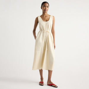 modern citizen fei tie front midi dress Fei Tie-Front Organic Cotton Dress
