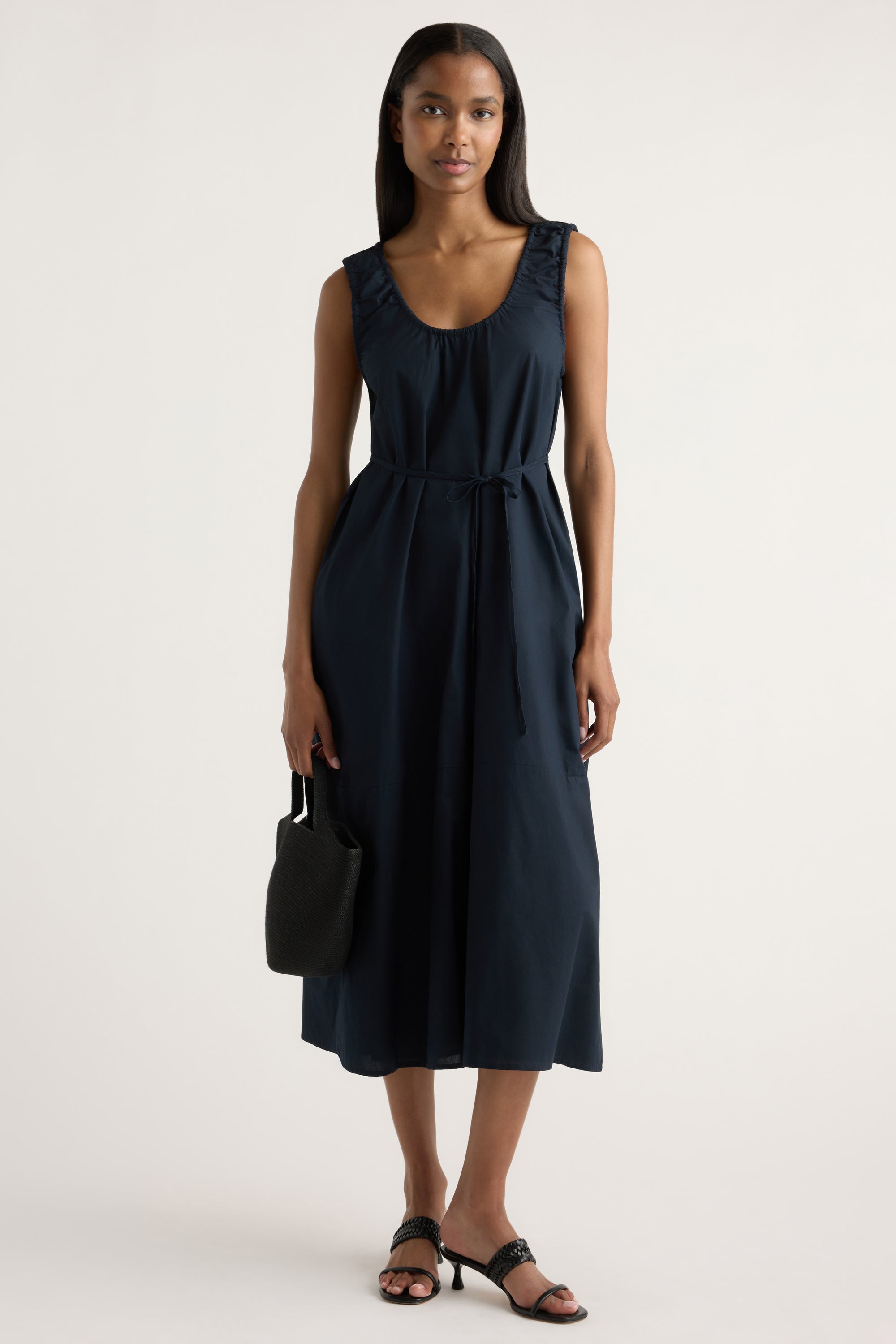 100 organic cotton dresses Midori Organic Cotton U-Neck Dress