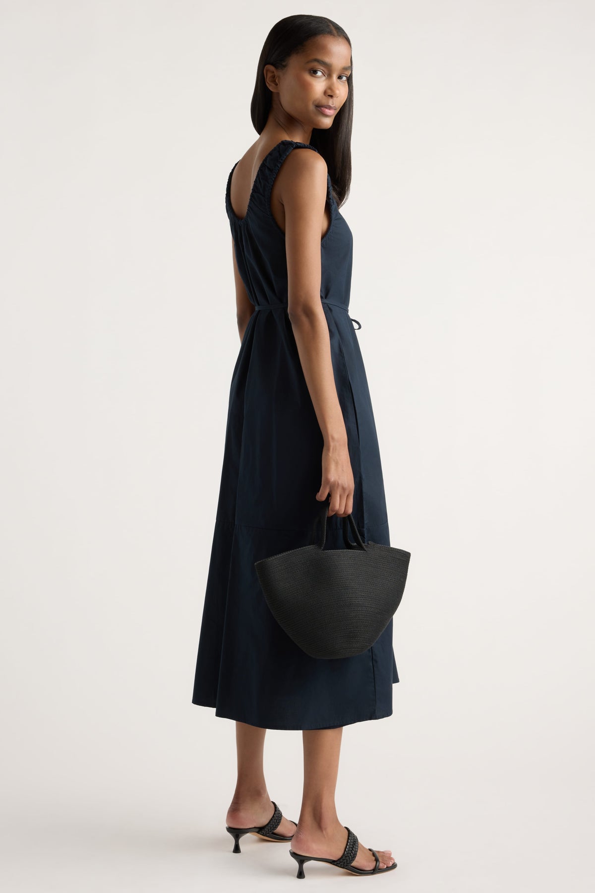 black navy dress Midori Organic Cotton U-Neck Size:2XL/3XL 60' Selecting a Tea Length 1次元 Black suit or cocktail events.