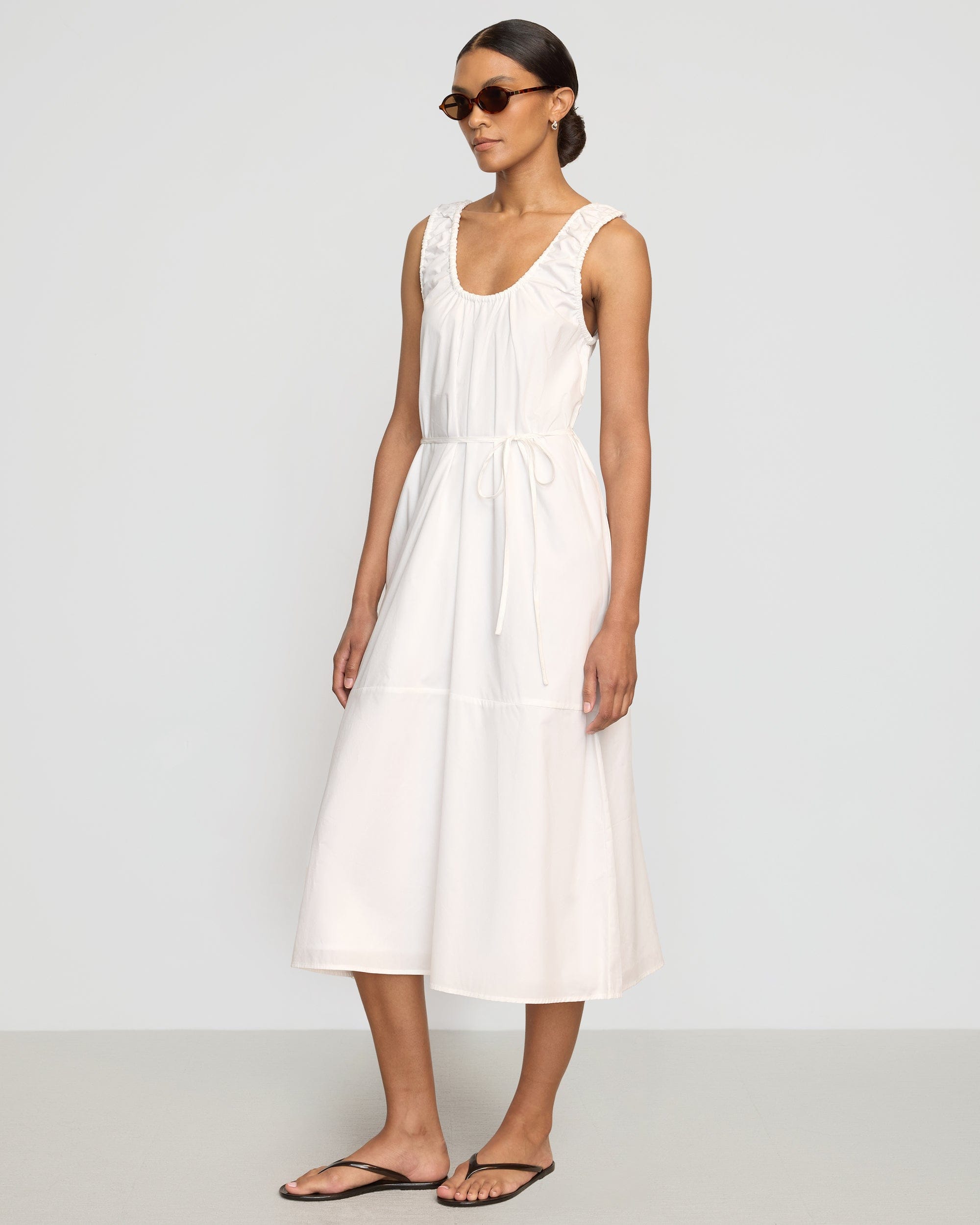 Midori Organic Cotton U-Neck Dress
