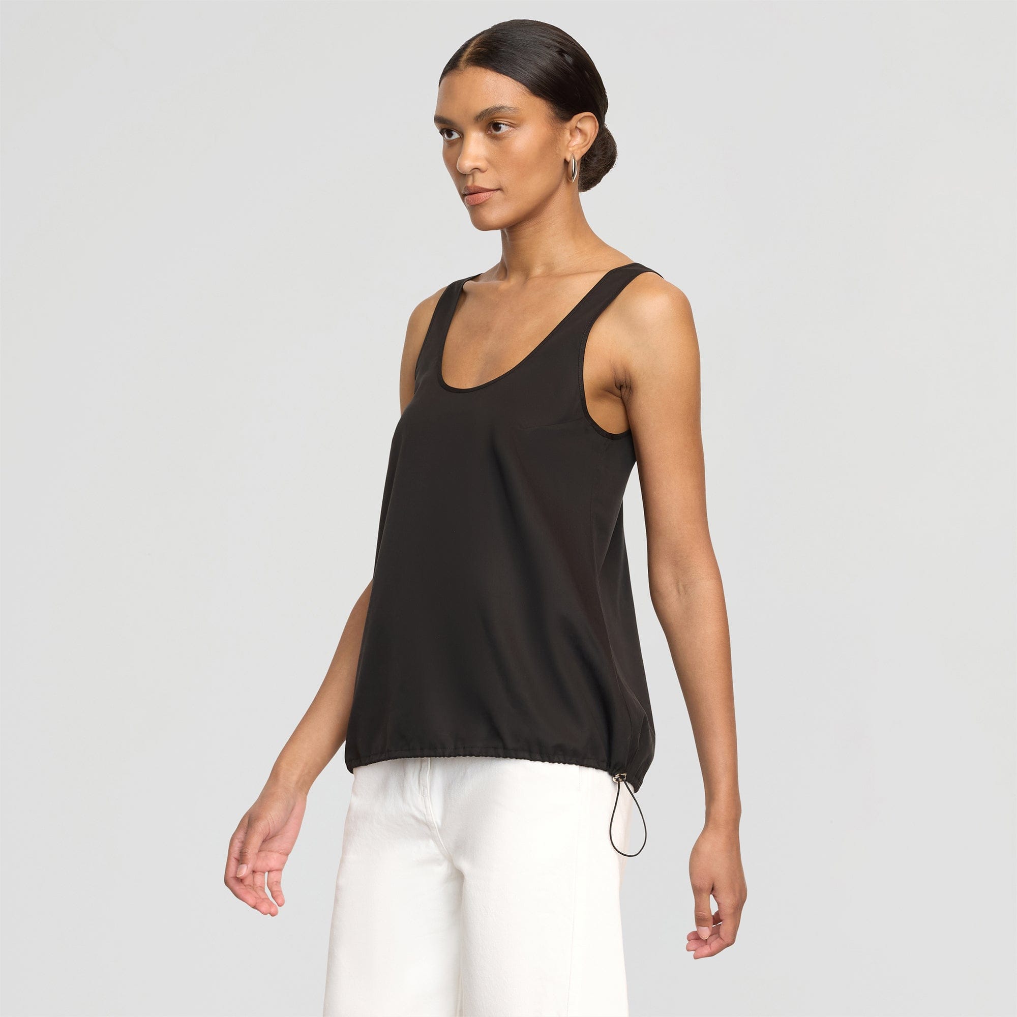 ◆BADBLOOD◆ One Thing Camisole Black Side Slit Cami - Black | KiraGrace | KIRAGRACE