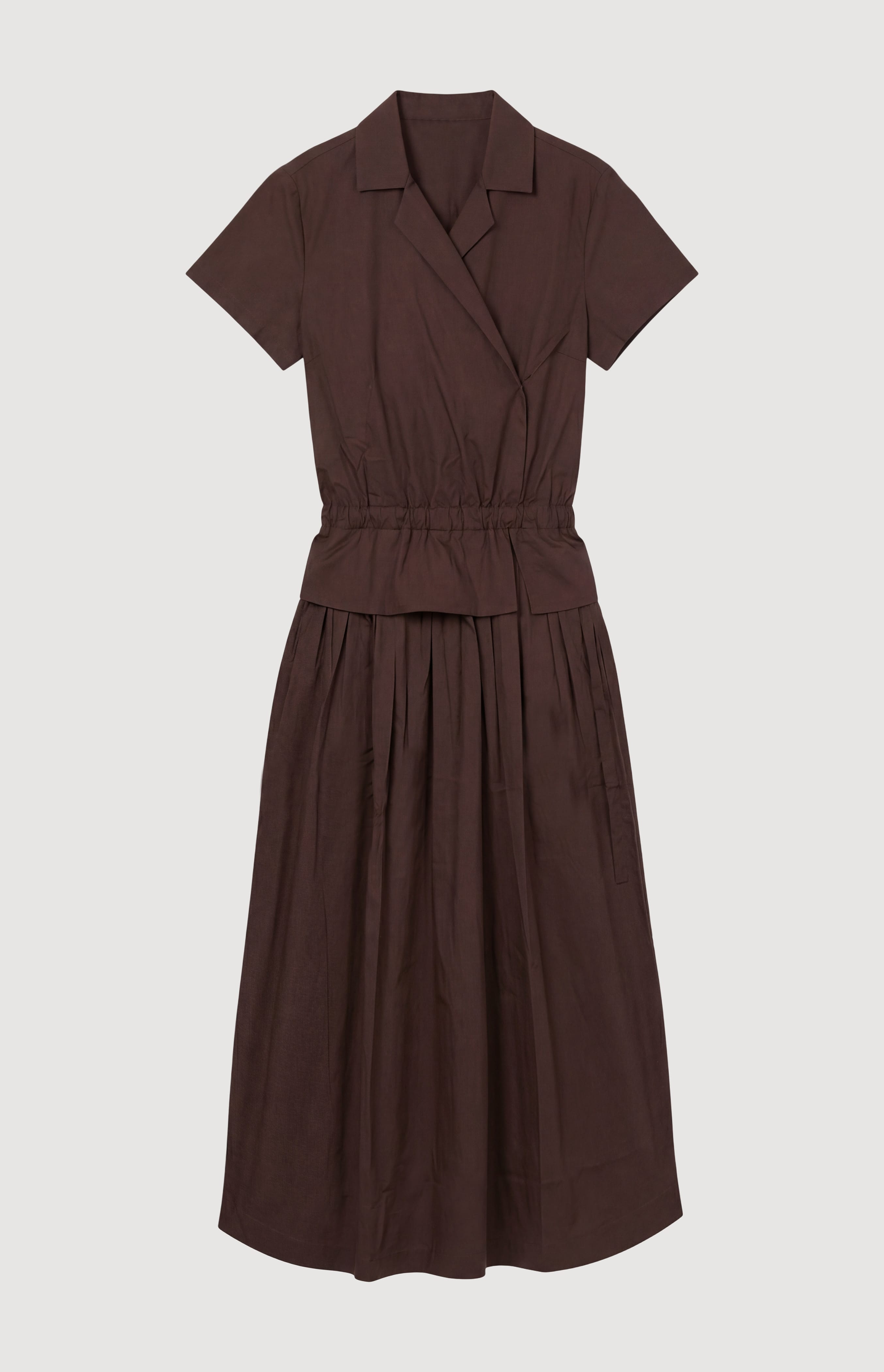 Mitsuki Organic Cotton Wrap-Shirt Dress