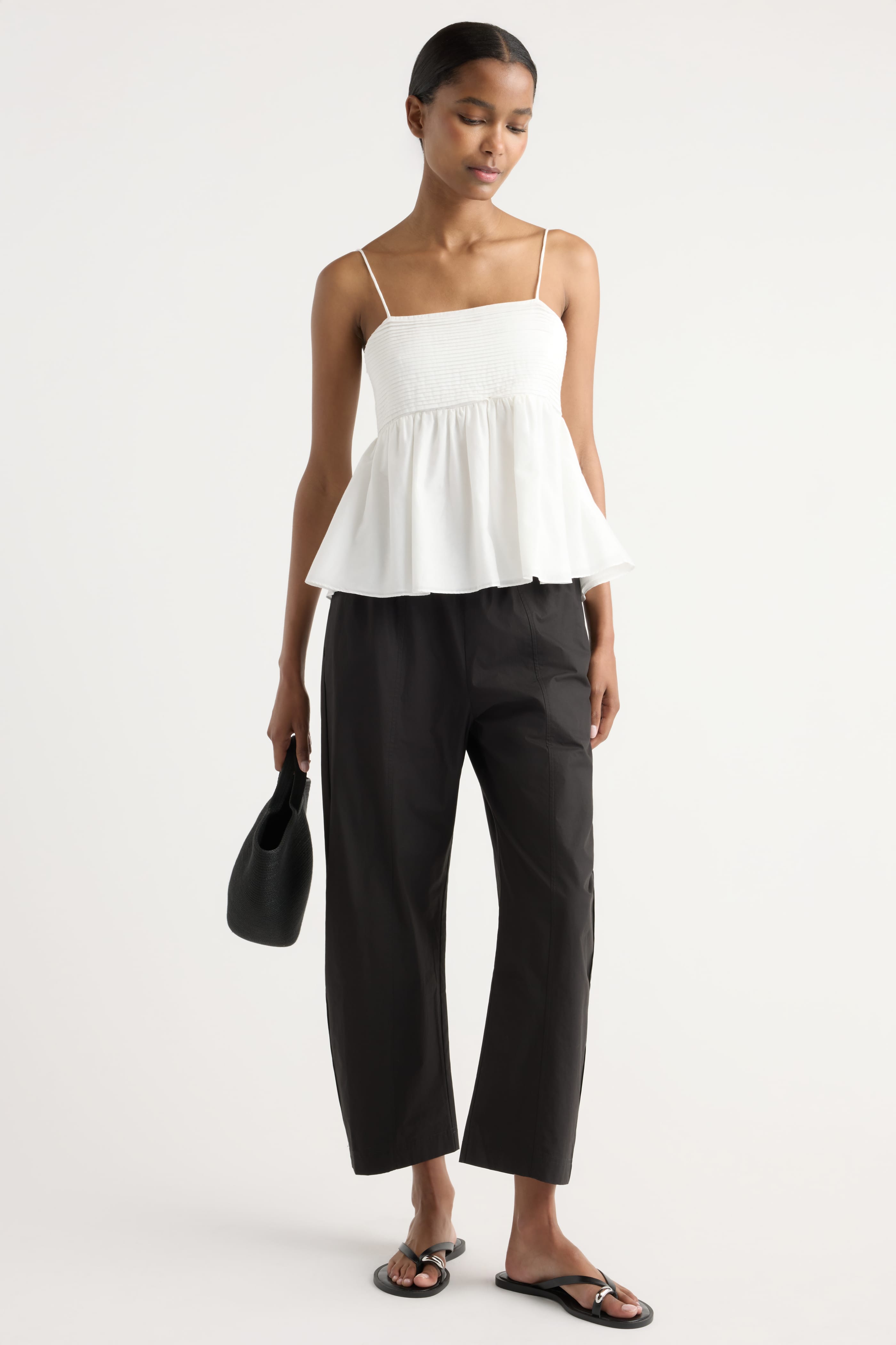 Molly Pintuck Cotton-Silk Top