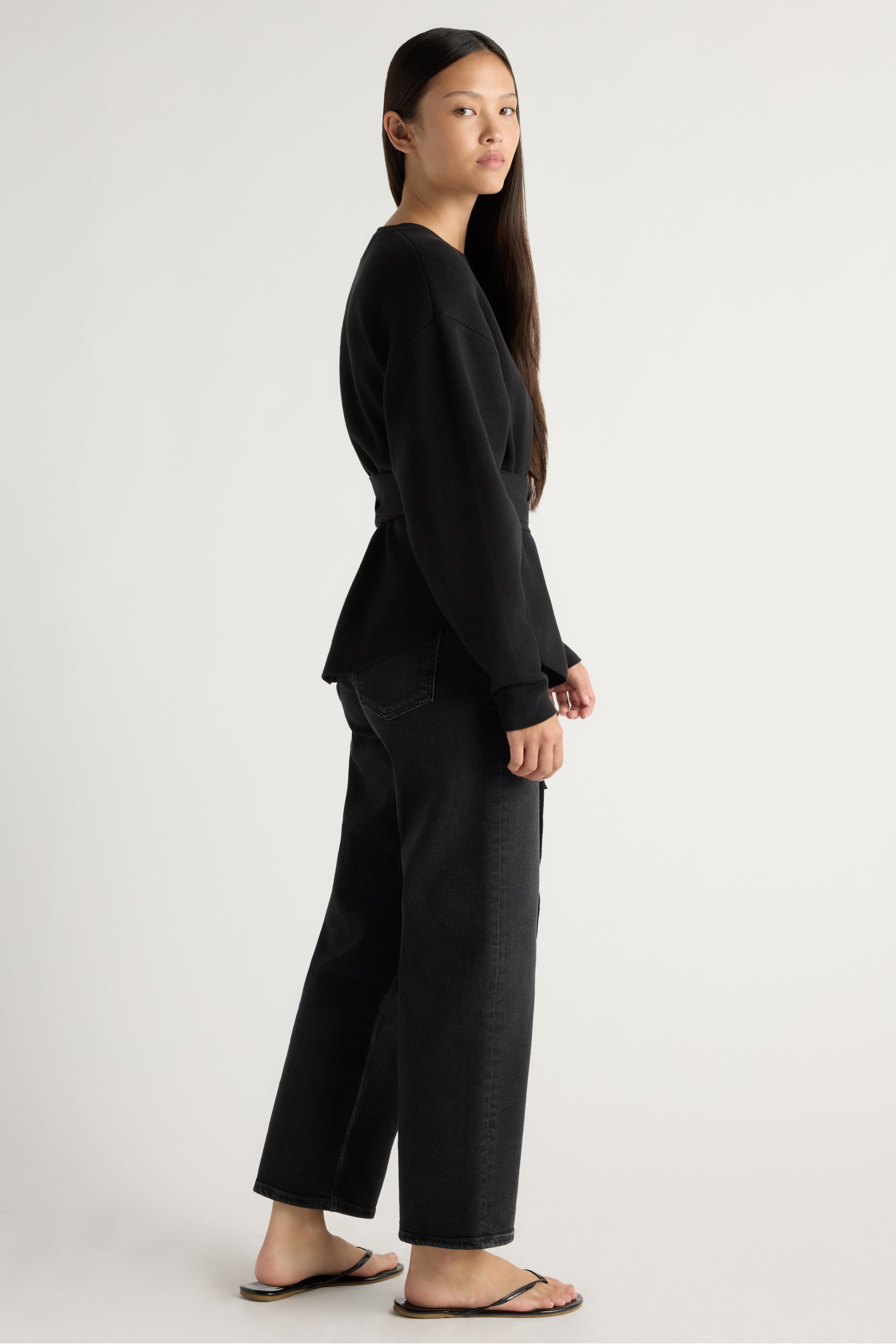 Nara Tie-Front Knit Sweater