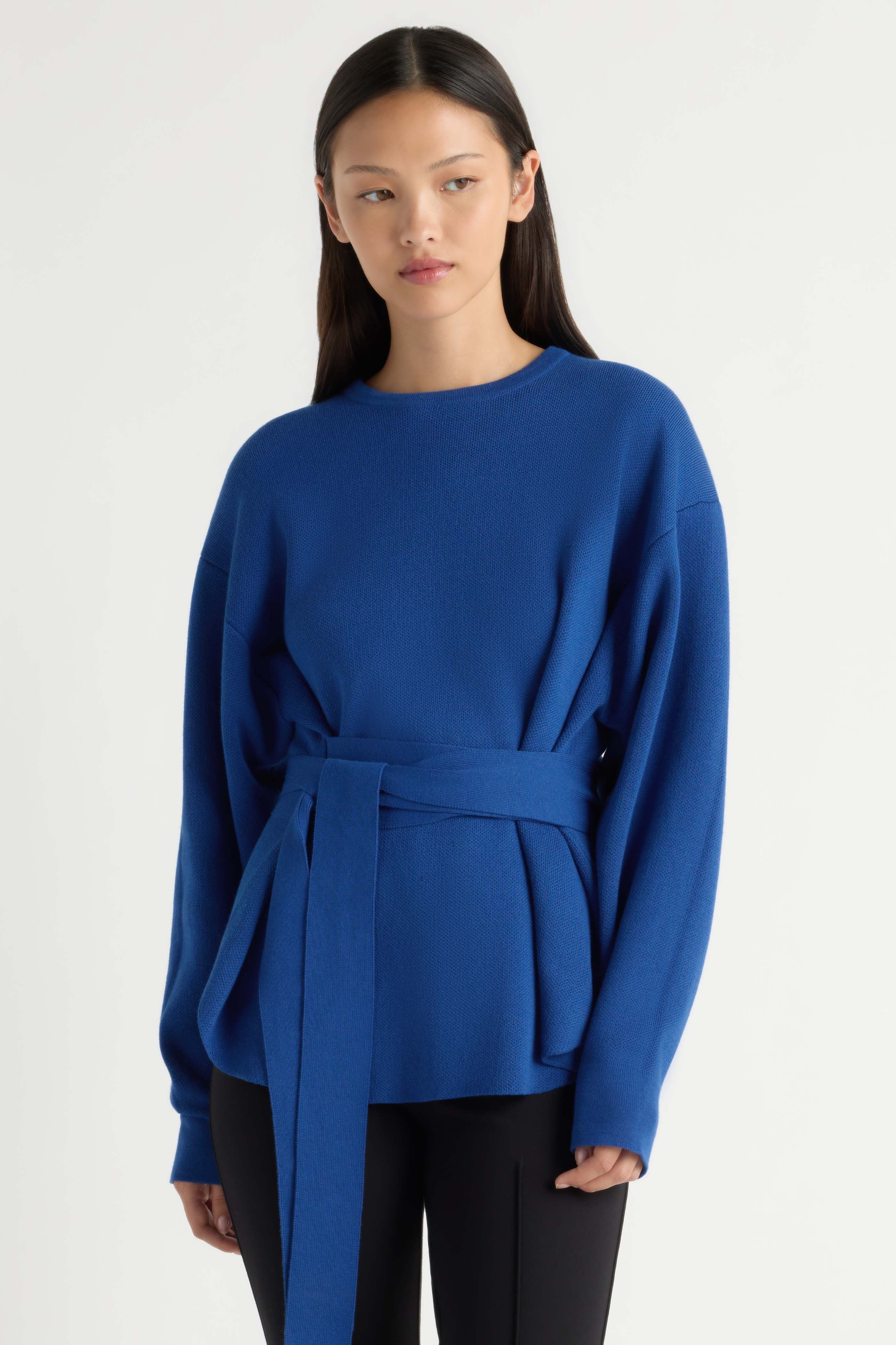 Nara Tie-Front Knit Sweater Nara Tie-Front Knit Sweater