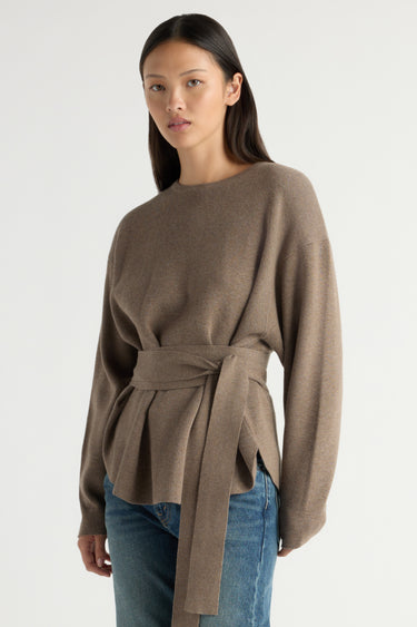 May-Li | Nara Tie-Front Knit Sweater in Size Small 