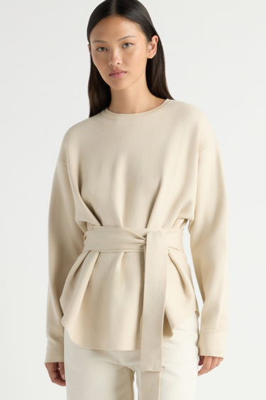 May-Li | Nara Tie-Front Knit Sweater in Size Small 