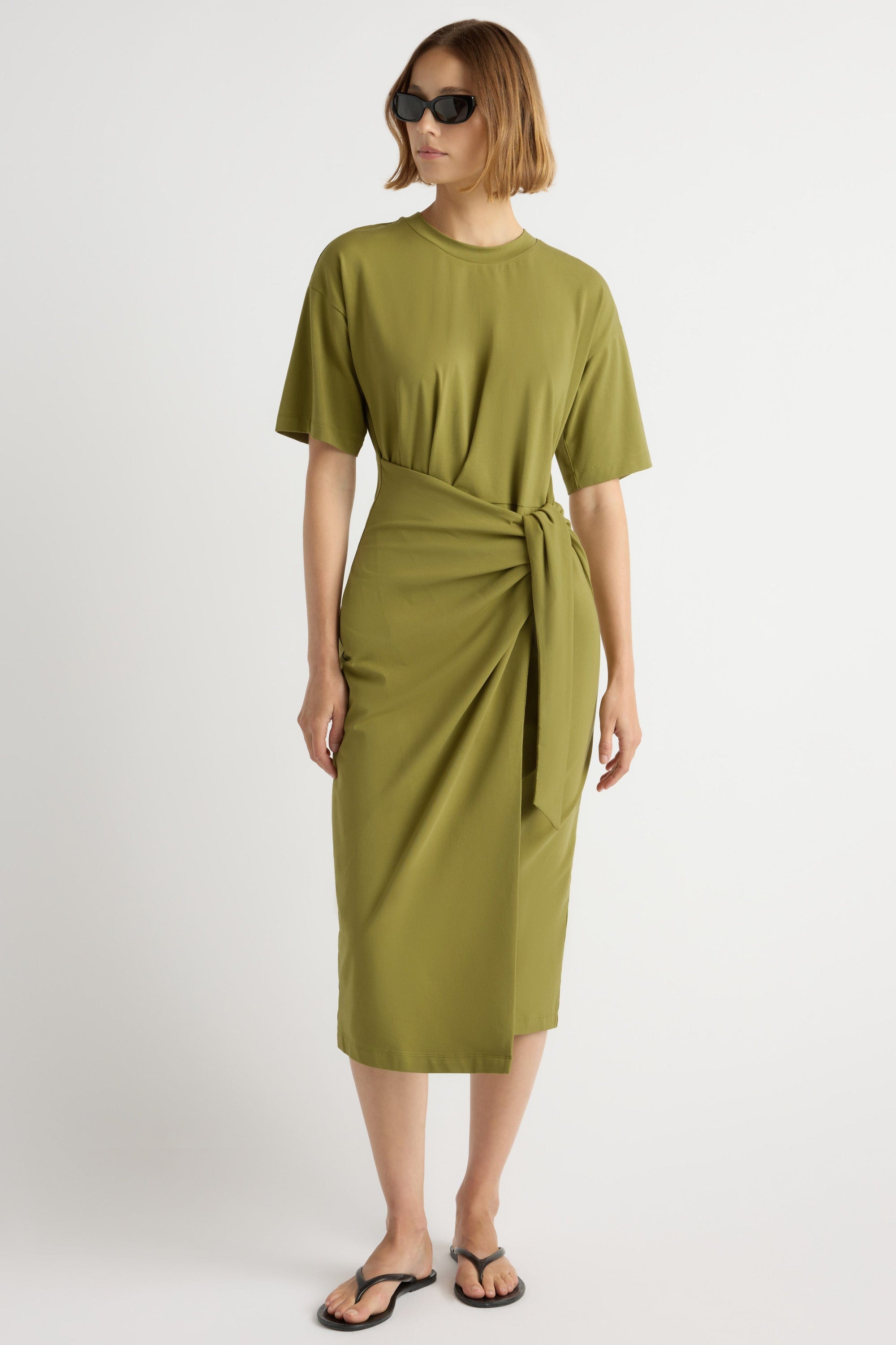 modern citizen noa dress Modern Citizen Noa Organic Cotton T-Shirt Wrap Dress
