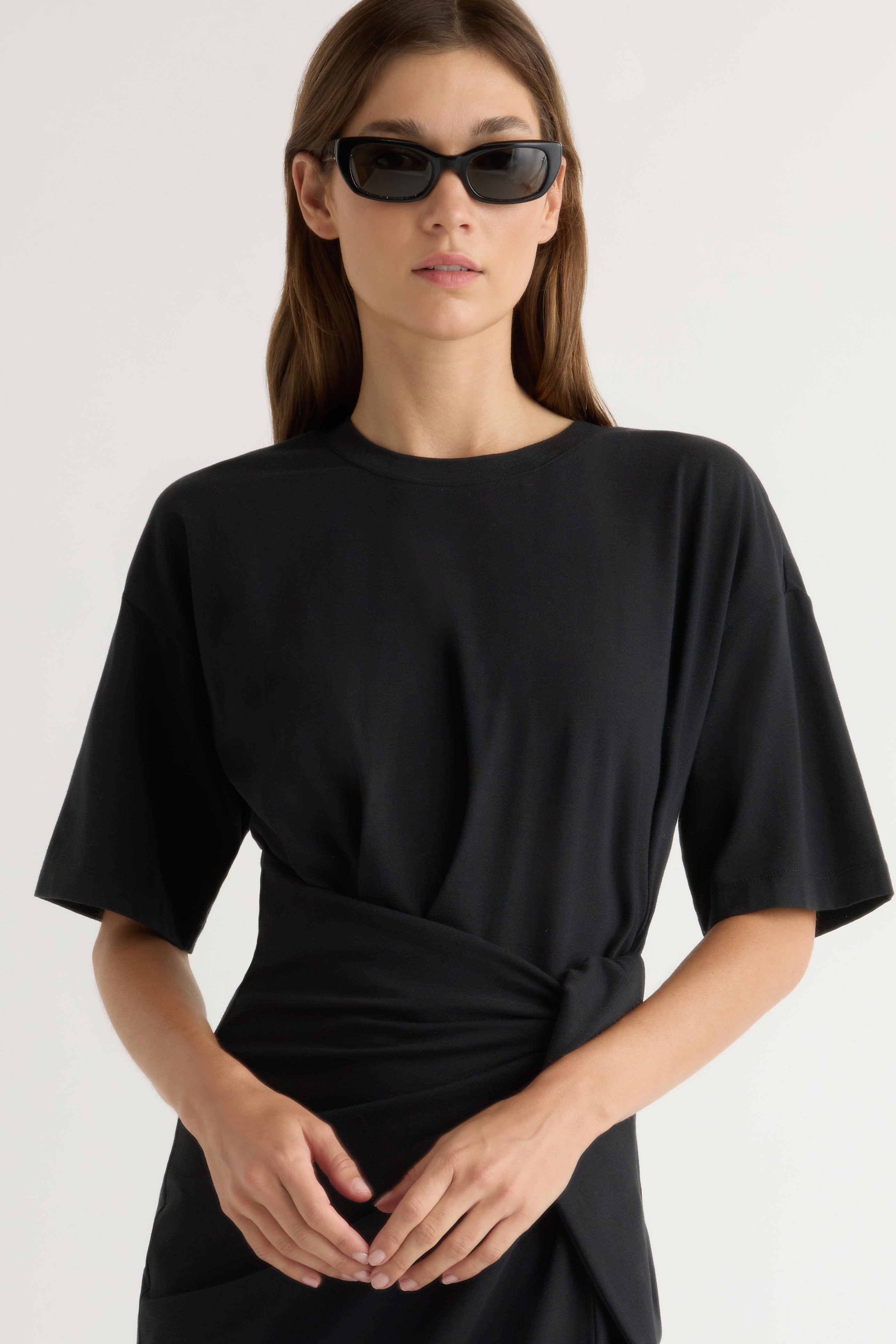 【新品未使用】TODAYFUL Wool Gather Shirtsdress Noa Organic Cotton T-Shirt Wrap Dress