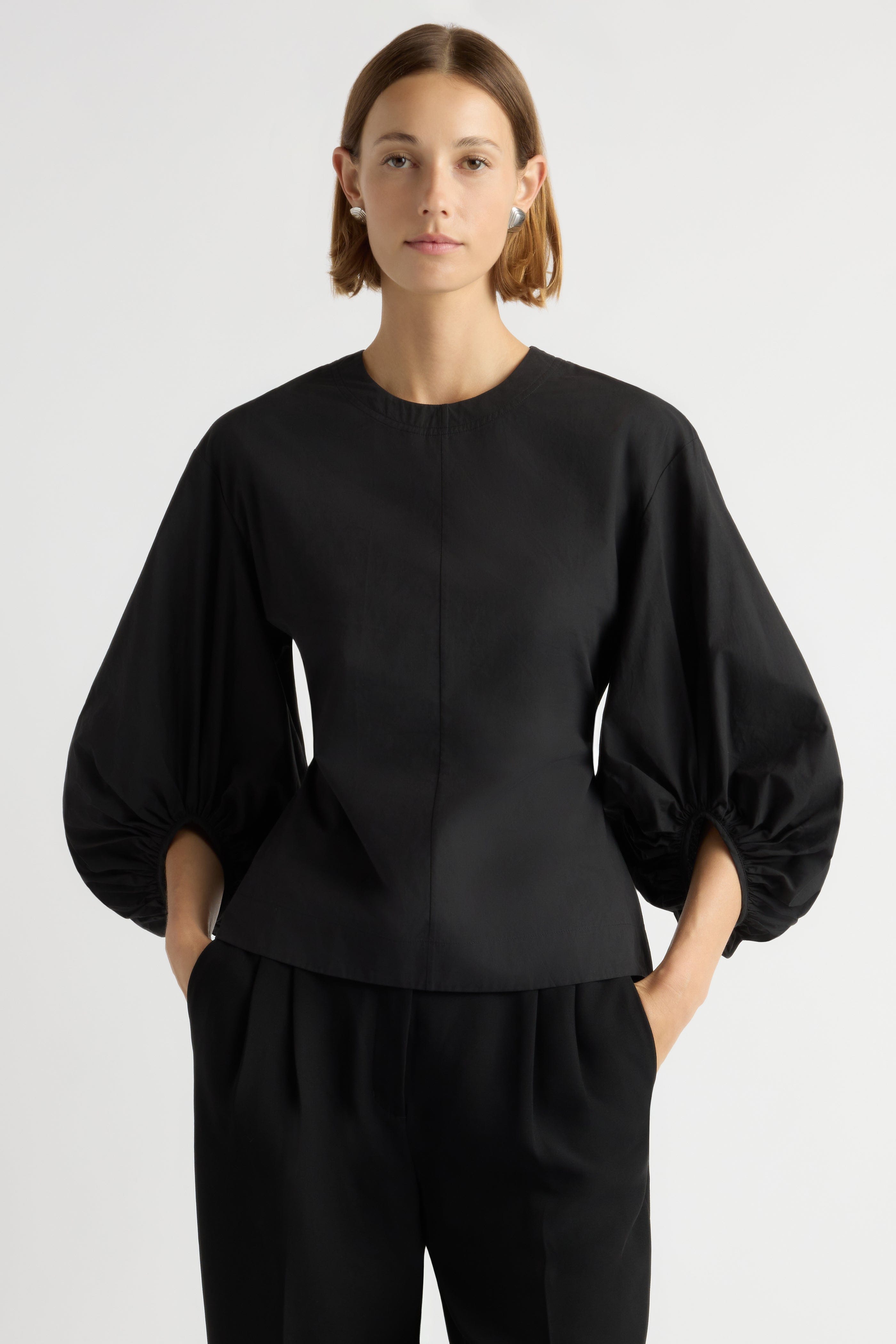 Balloon Sleeve Pullover FÃ¼r Bluse OLIVIA Women's Balloon Sleeve