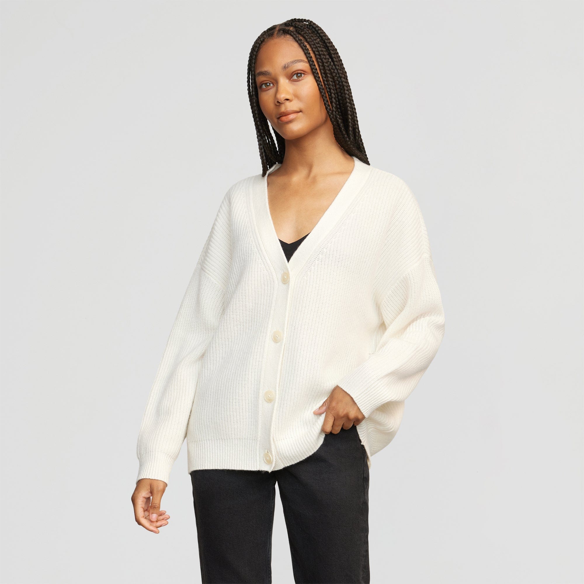 Ola Oversized Cashmere Cardigan