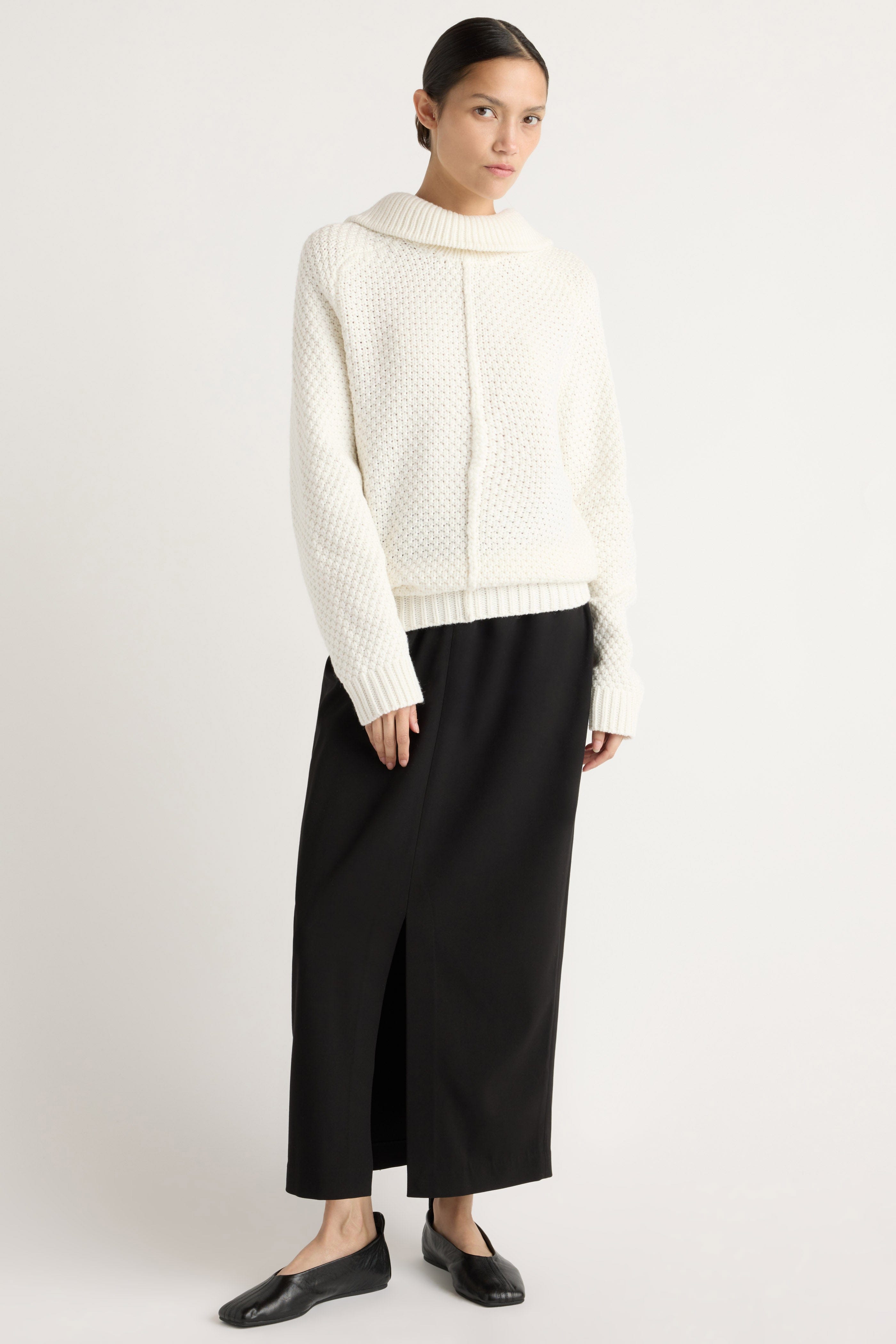 Petra Oversized Textured-Knit Sweater