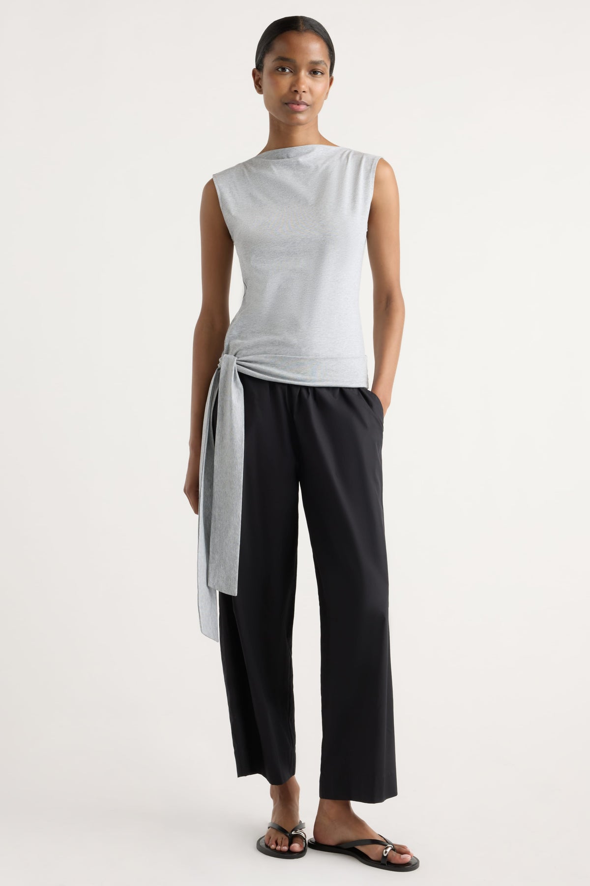 organic cotton dress pants Peyton Stretch-Waist Pant color:Slate Blue these pants lined with fs b Block Printed Celebrations by Sydney's Closet