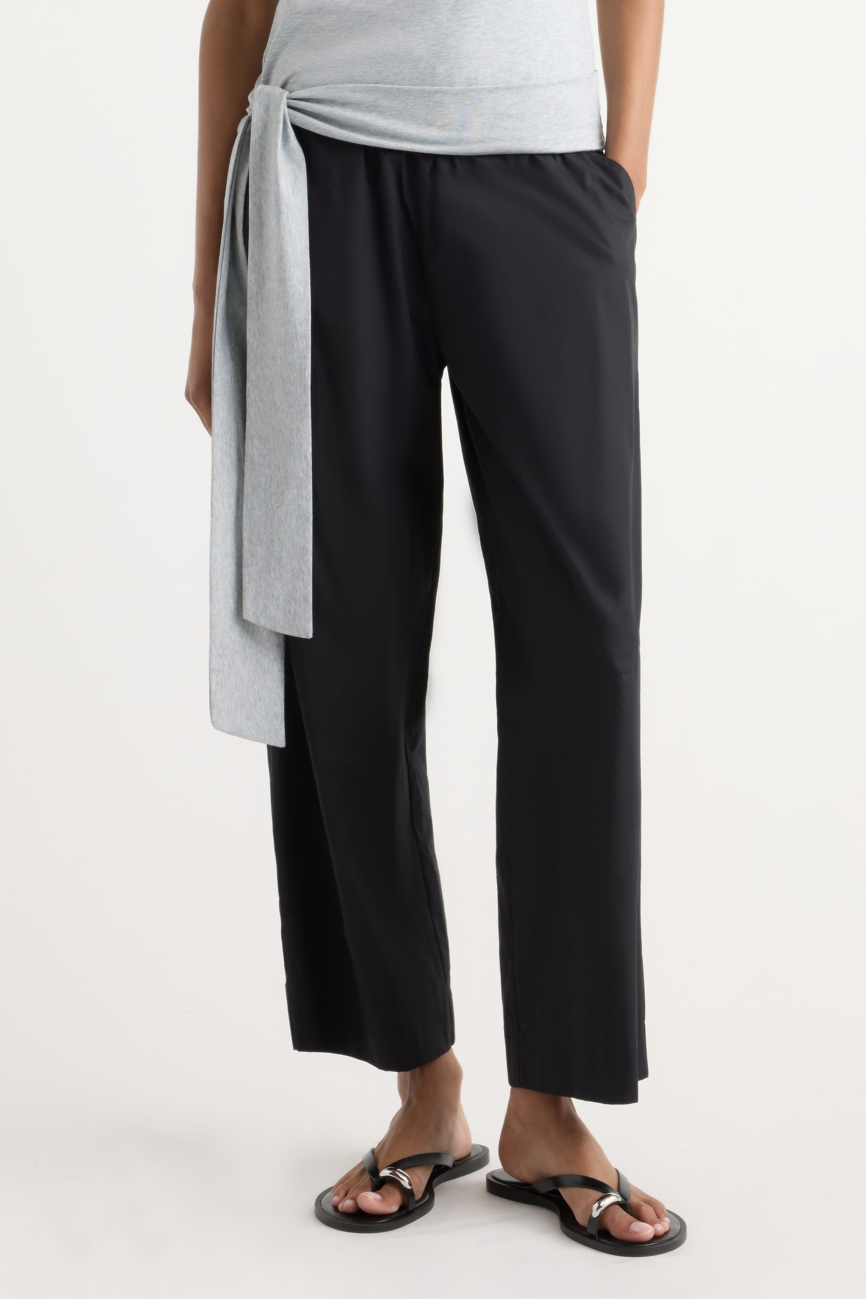 Peyton Stretch-Waist Organic Cotton Pant