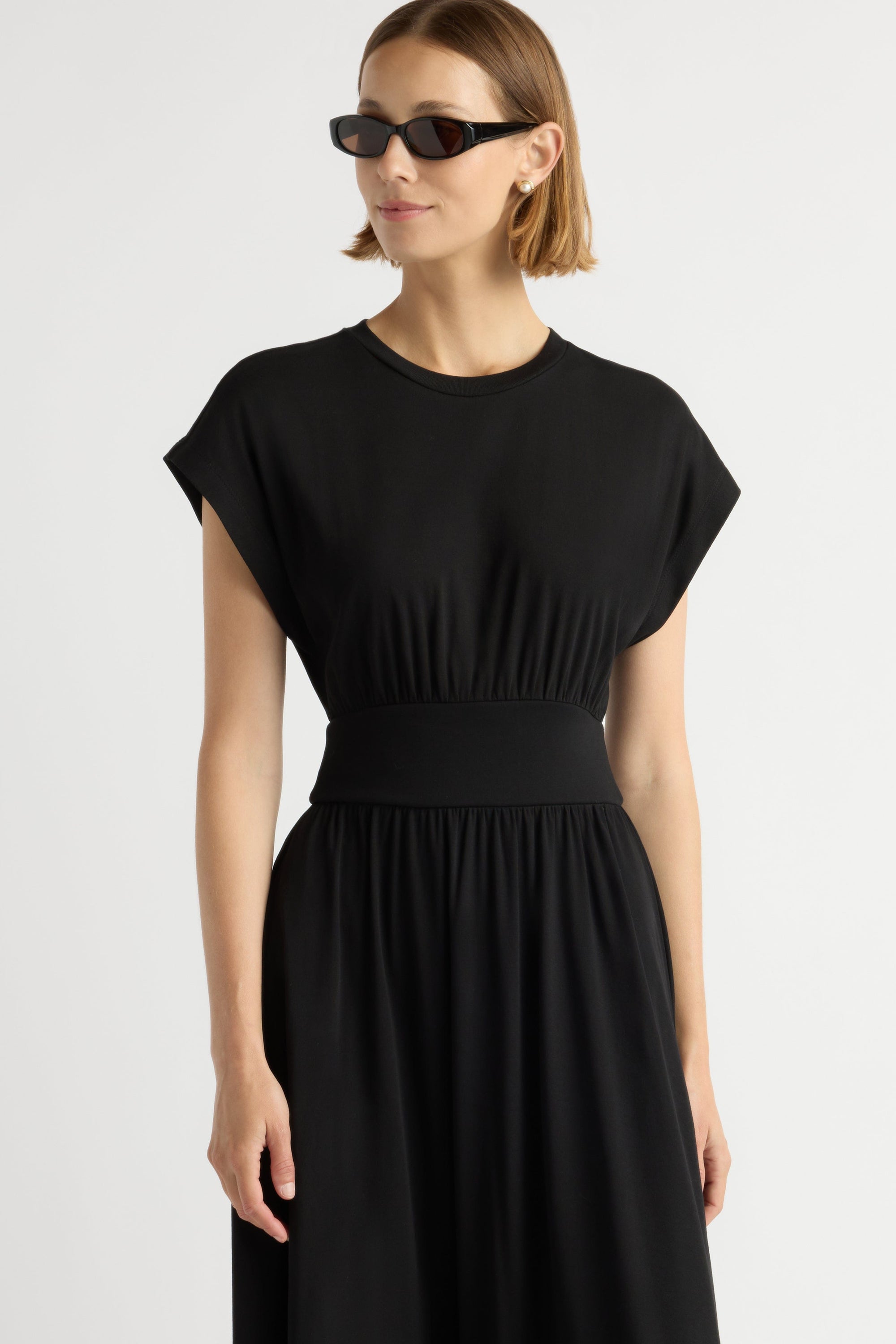 Modern Citizen Women's Prima Jersey Midi Dress - Black - Casual dresses Modern Citizen Women's Prima Jersey Midi Dress - Black - Casual dresses