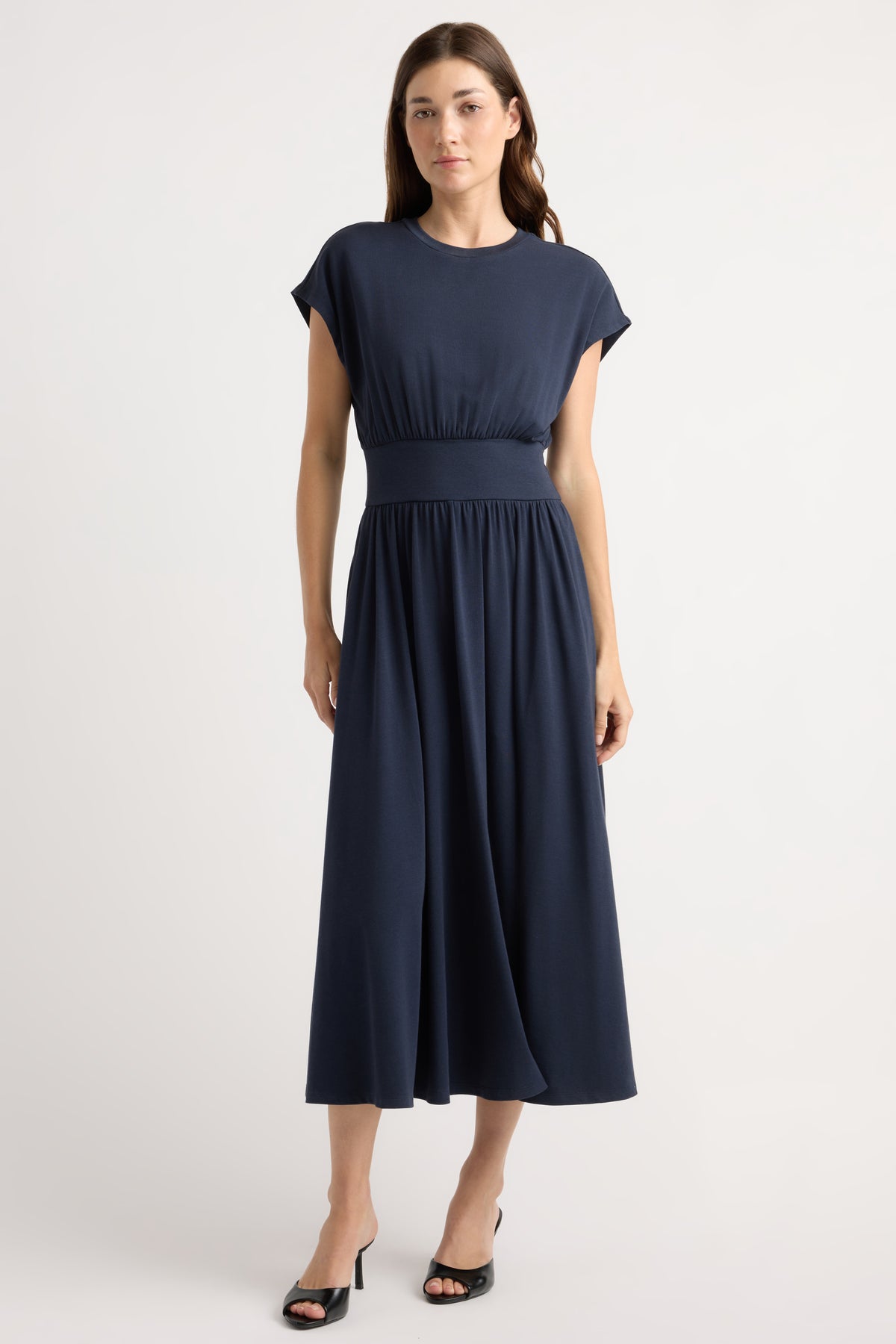 grey and navy dress Prima Jersey Midi / Regular / XS wedding decorations