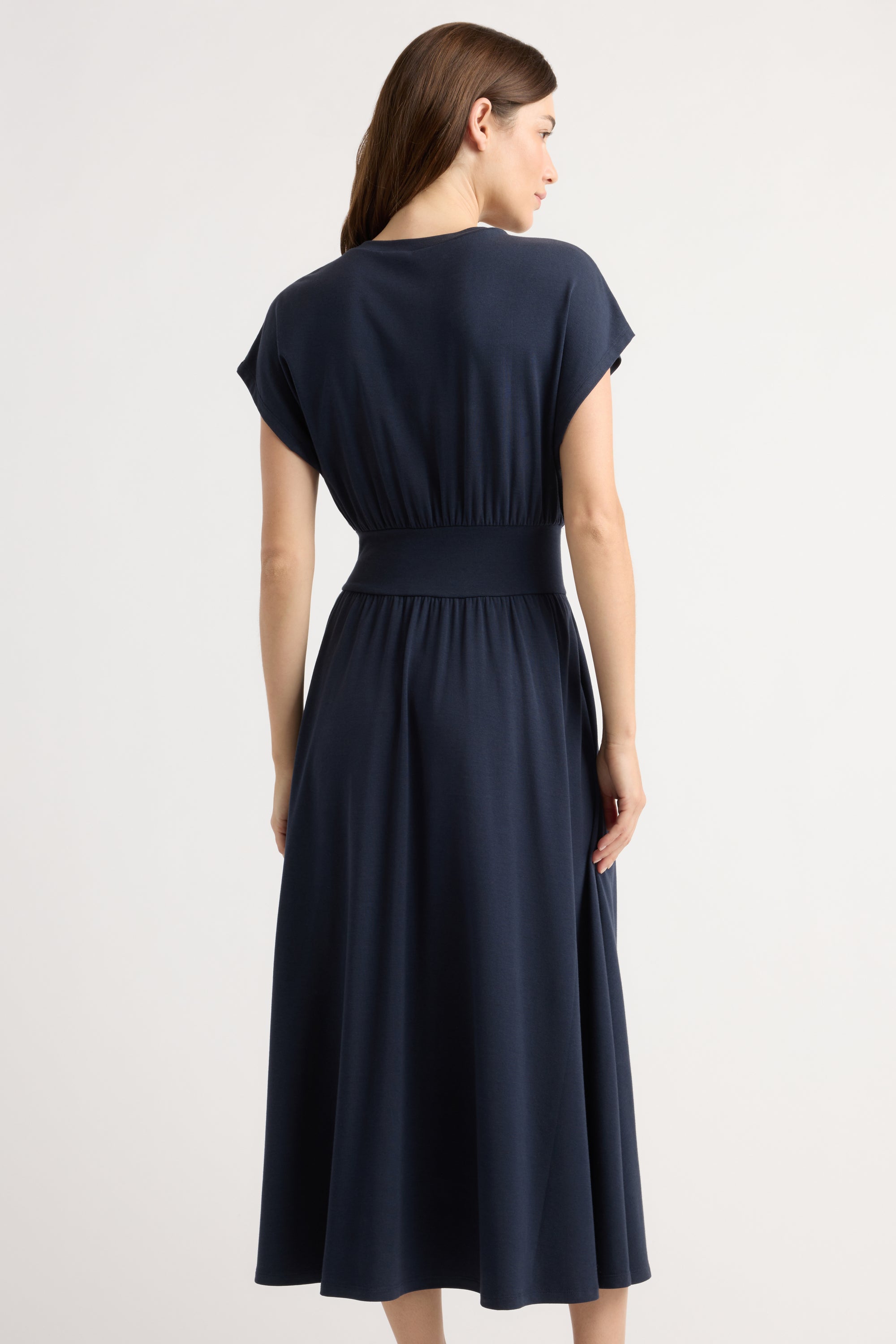 Prima Jersey Midi Dress Navy / Regular / XS