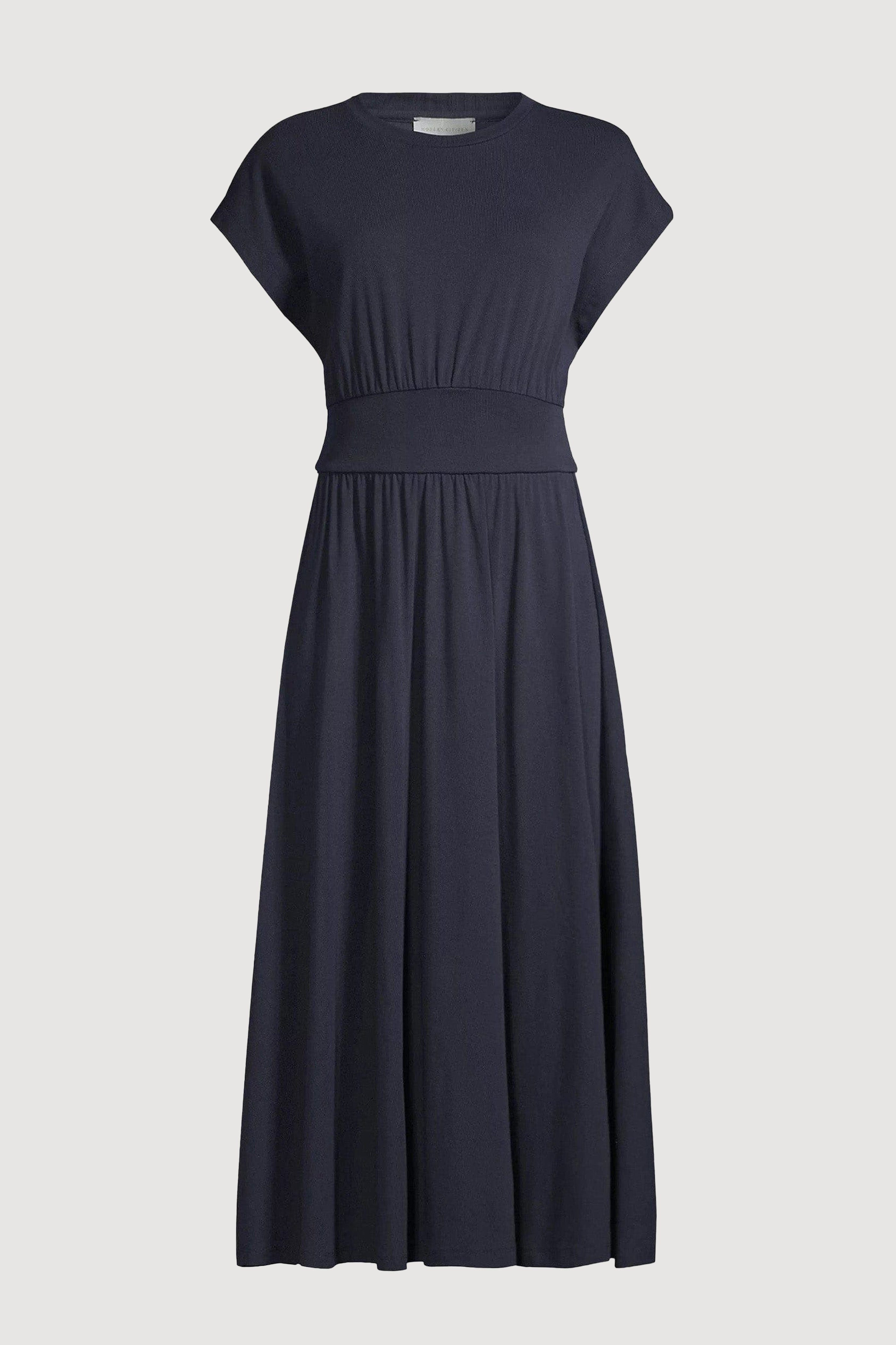 Prima Jersey Midi Dress Navy / Regular / Xs Prima Jersey Midi Dress Navy / Regular / Xs