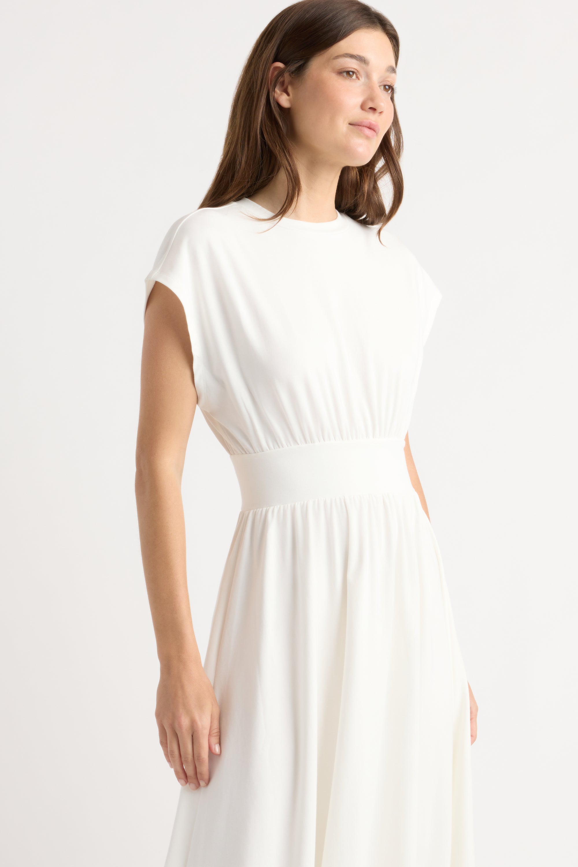 summer dress jersey Buy Cream Jersey Waisted Summer Dress from Next USA