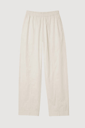Priya Stretch-Waist Barrel-Leg Pant