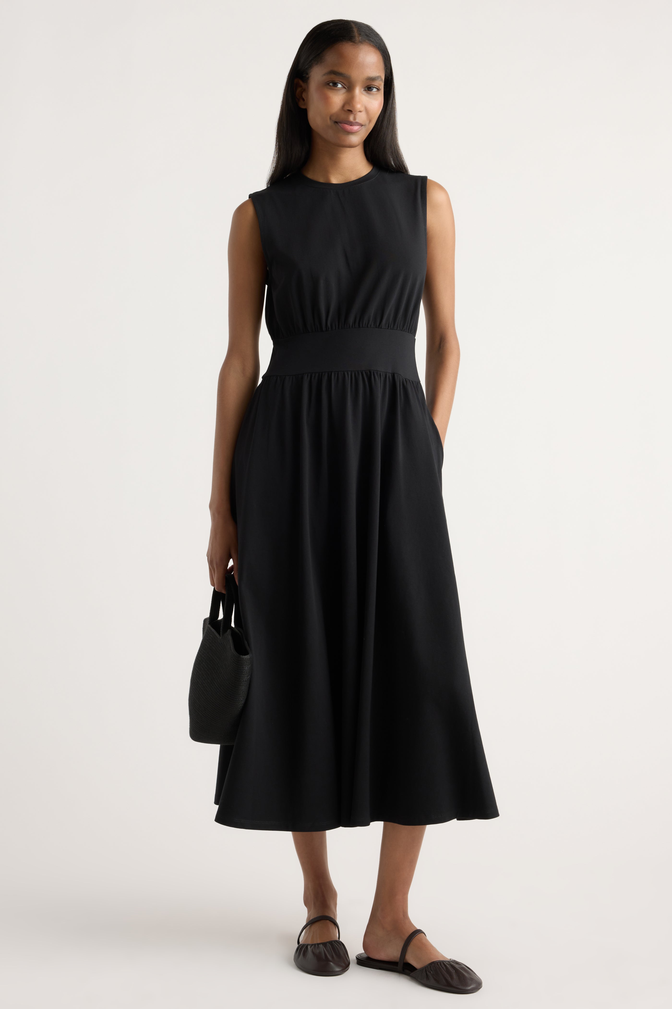 Prynn Sleeveless Jersey Dress Black / XS