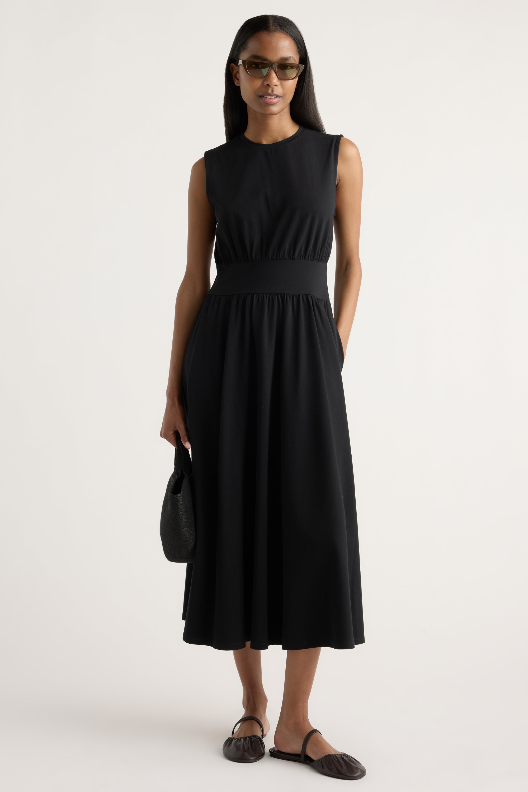 Prynn Sleeveless Jersey Dress Black / XS