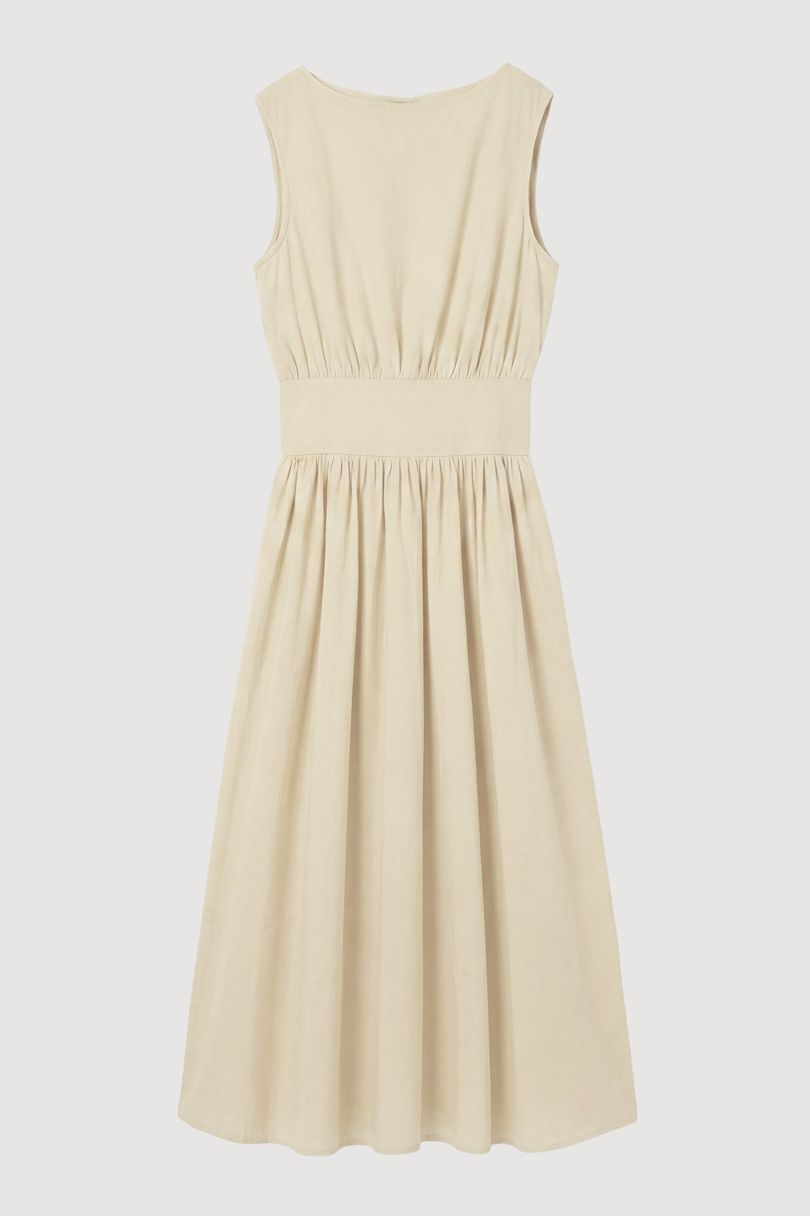 butter yellow summer dress Prynn Sleeveless Jersey Dress