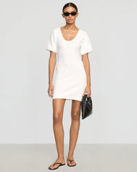 Rae Sculpted Scoop-Neck Mini Dress