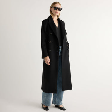 Jess | Ravenna Wool-Blend Maxi Coat in Size Small
