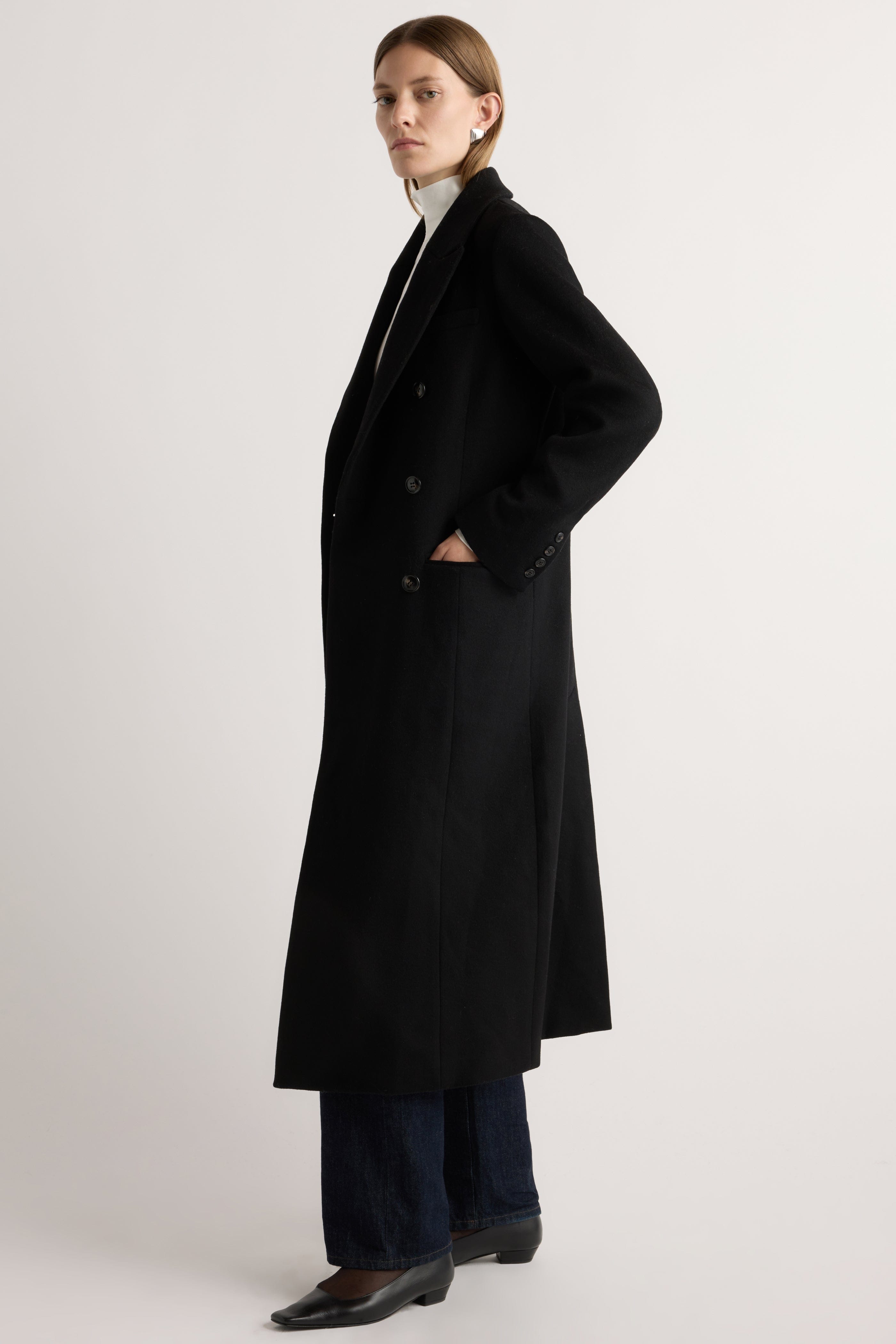 Ravenna Wool-Blend Maxi Coat