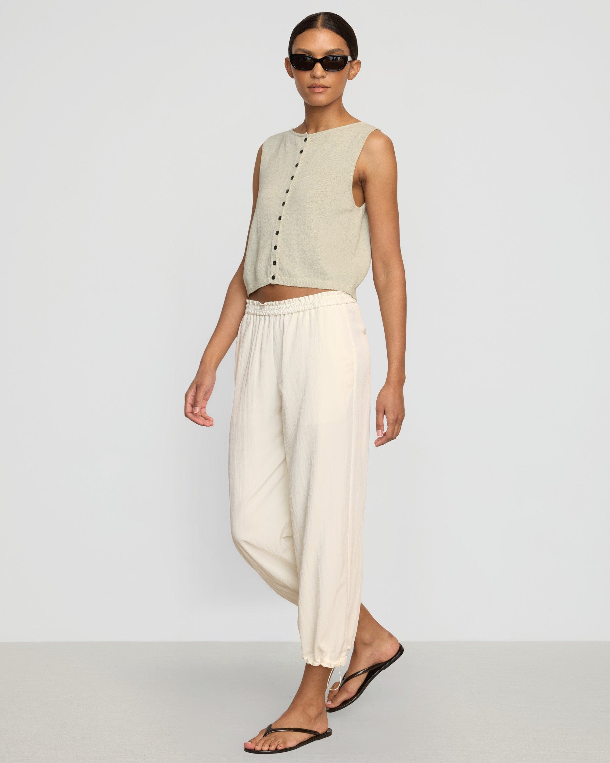 Rio Drawstring Stretch-Waist Pant