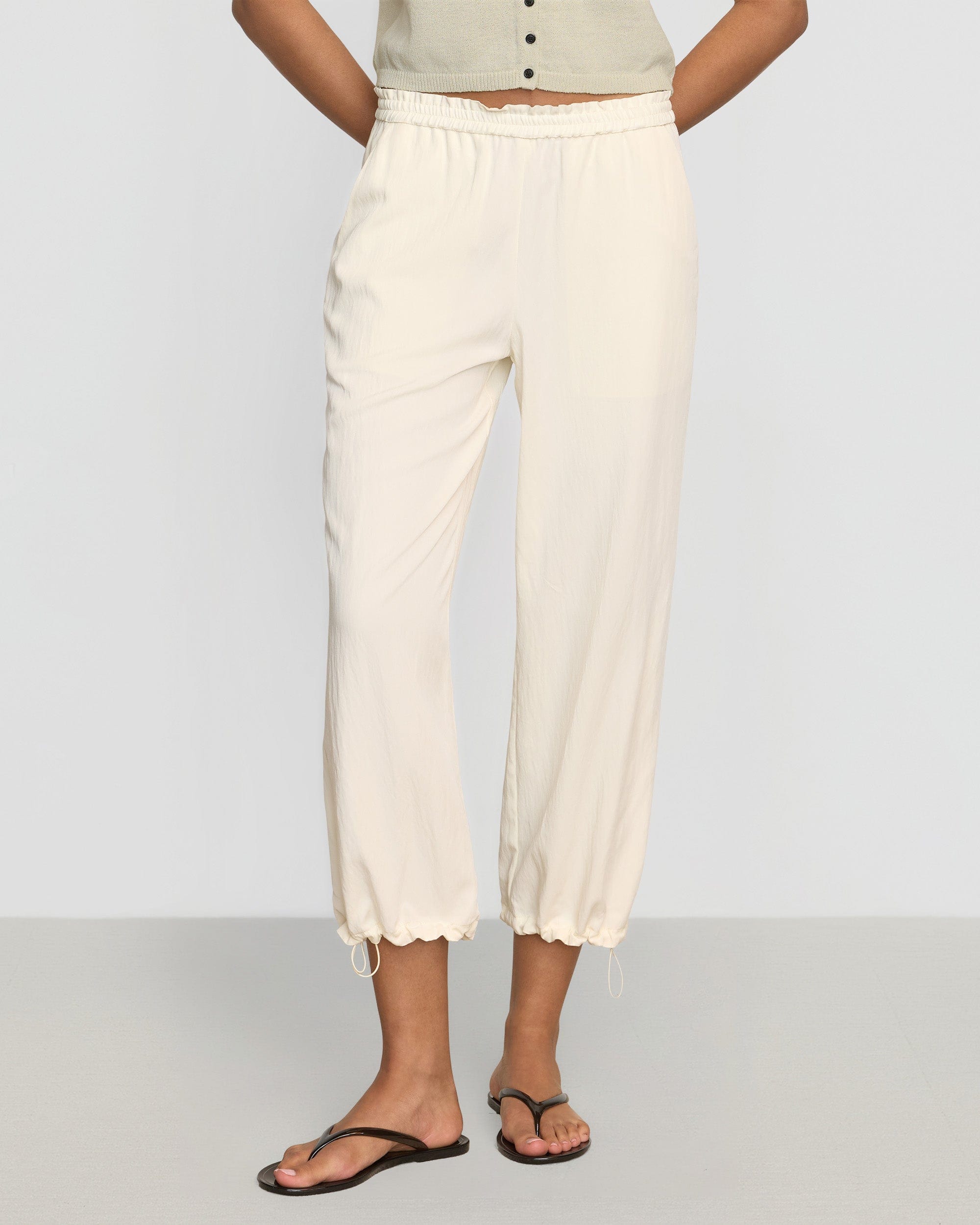 Rio Drawstring Stretch-Waist Pant