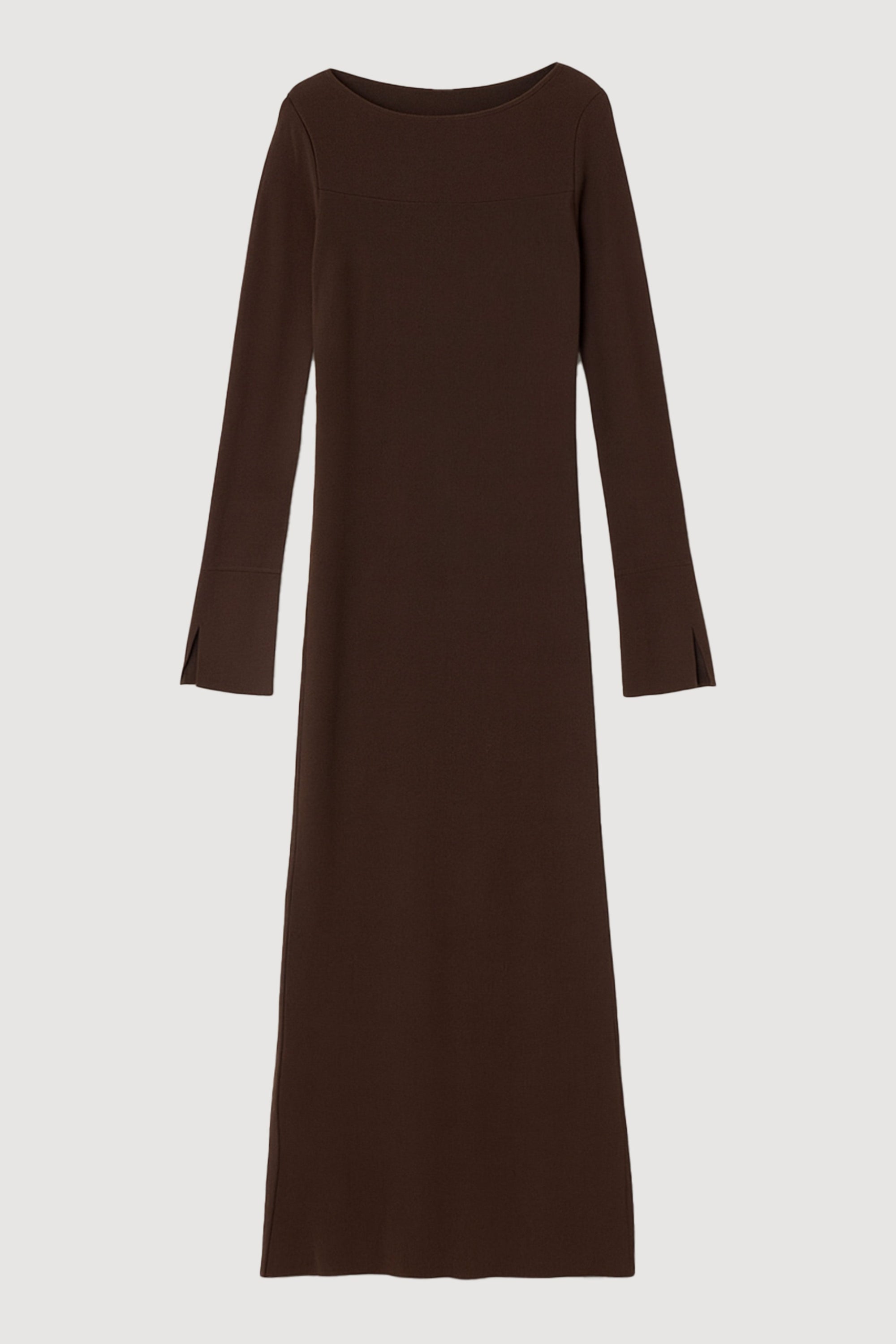 knee length dresses for ladies Rosalynn Semi-Sheer Tencel-Blend Knit Dress