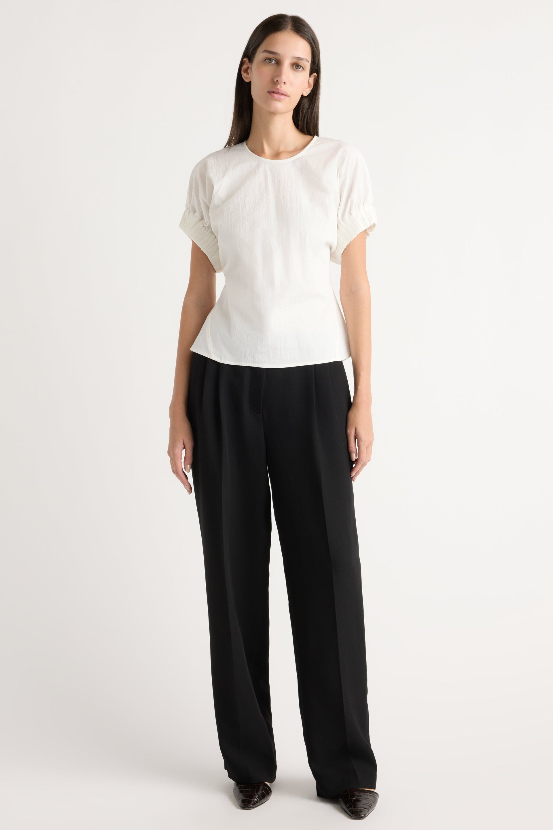 Roxanne Elasticated-Sleeve Blouse