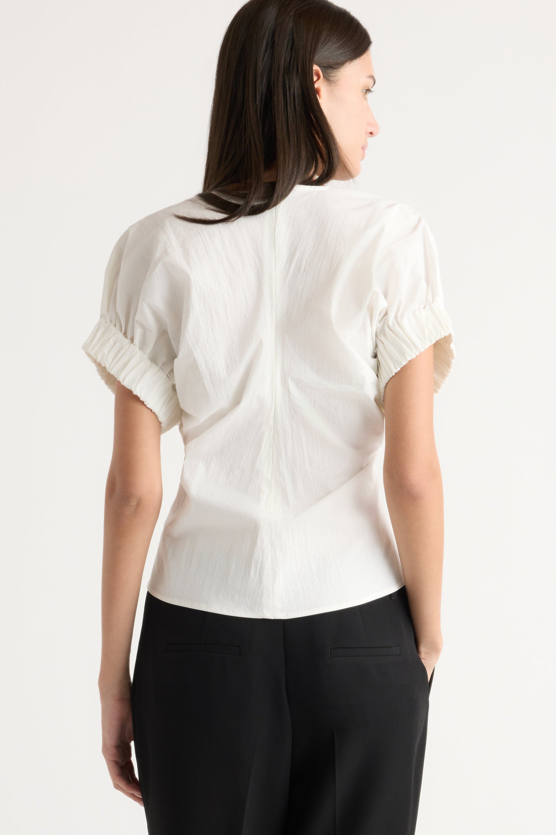 Roxanne Elasticated-Sleeve Blouse