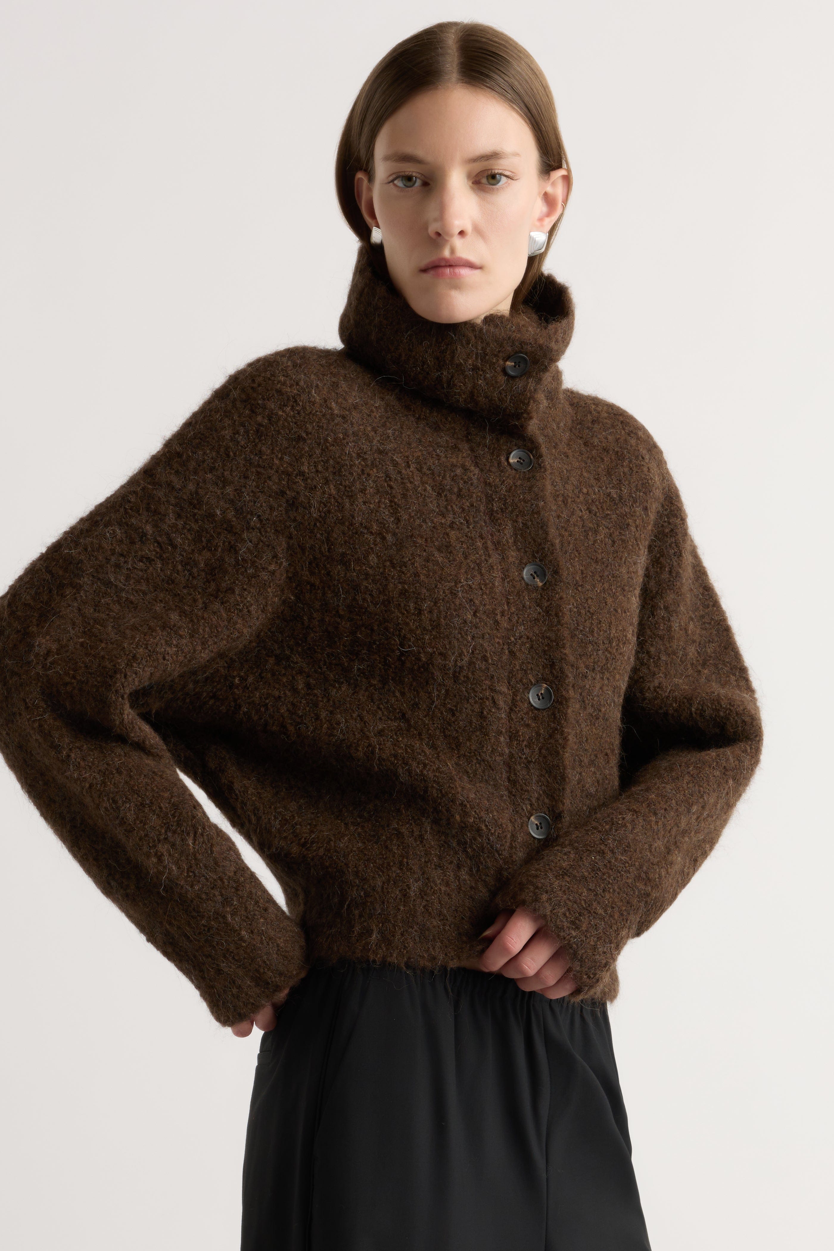 COOR Hairy Soft Alpaca Cardigan カーディガン MUSINSA公式 | COOR Hairy Alpaca V Neck Cardigan (Melange