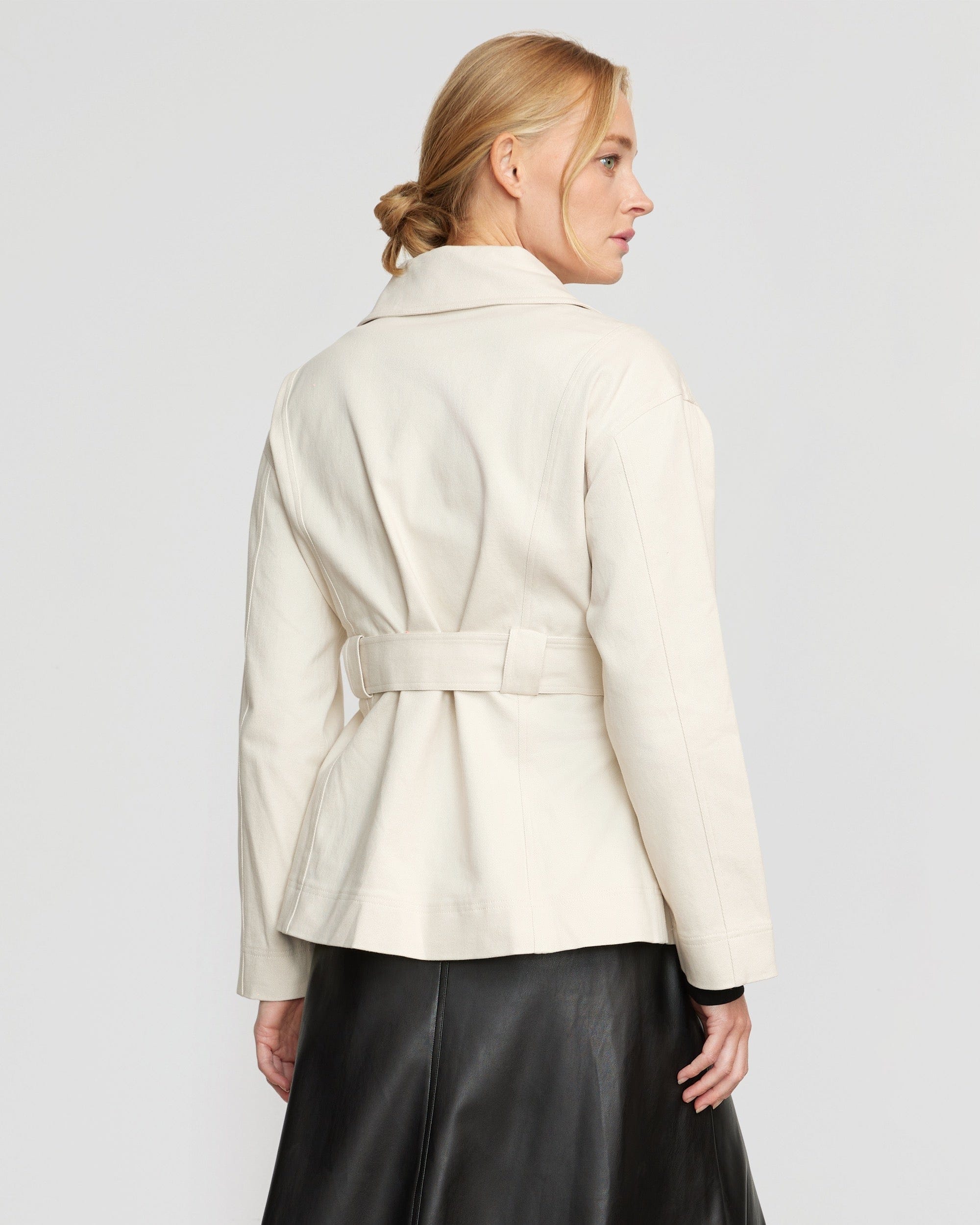 Sawyer Cotton Twill Belted Utility Jacket